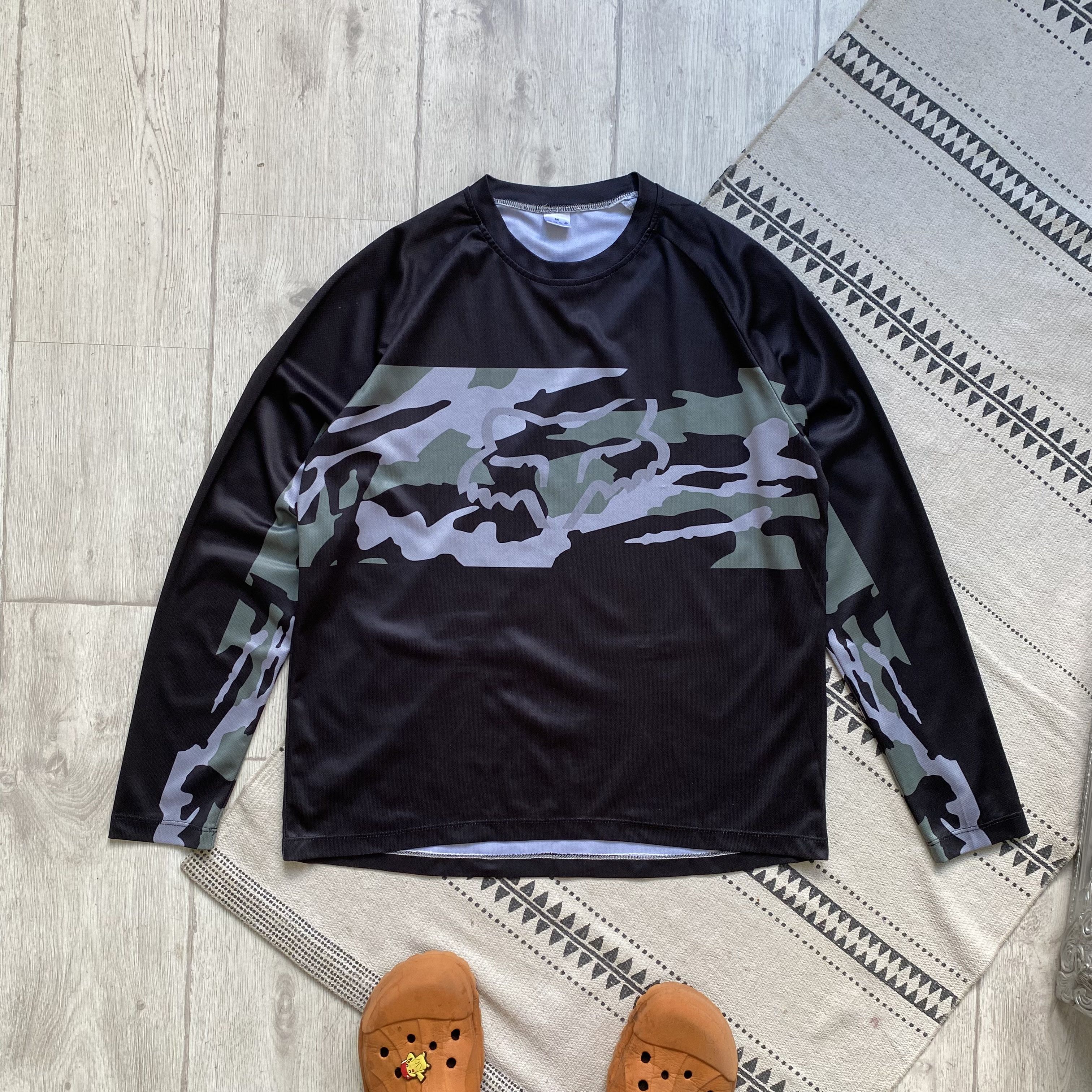 Fox Racing 🦊 Fox Racing jersey longsleeve Y2K camouflage logo Size US M / EU 48-50 / 2 - 2 Thumbnail