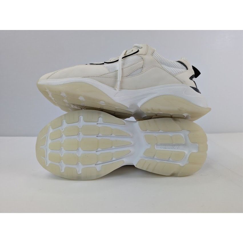 Amiri o1rshd1 Bone Runner Sneakers in White / Black Painted Edge Size US 14 / EU 47 - 12 Thumbnail