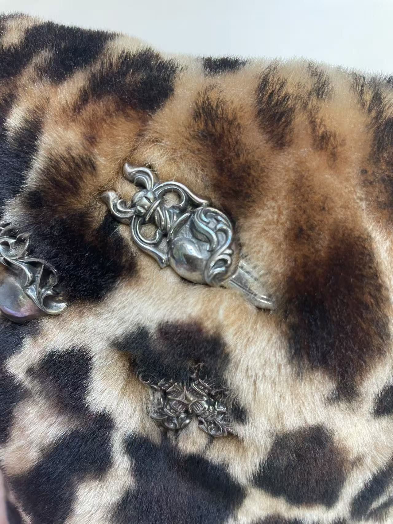 Chrome Hearts Chrome Hearts Leopard Fur Pendant Mini Tote Bag Size ONE SIZE - 5 Thumbnail