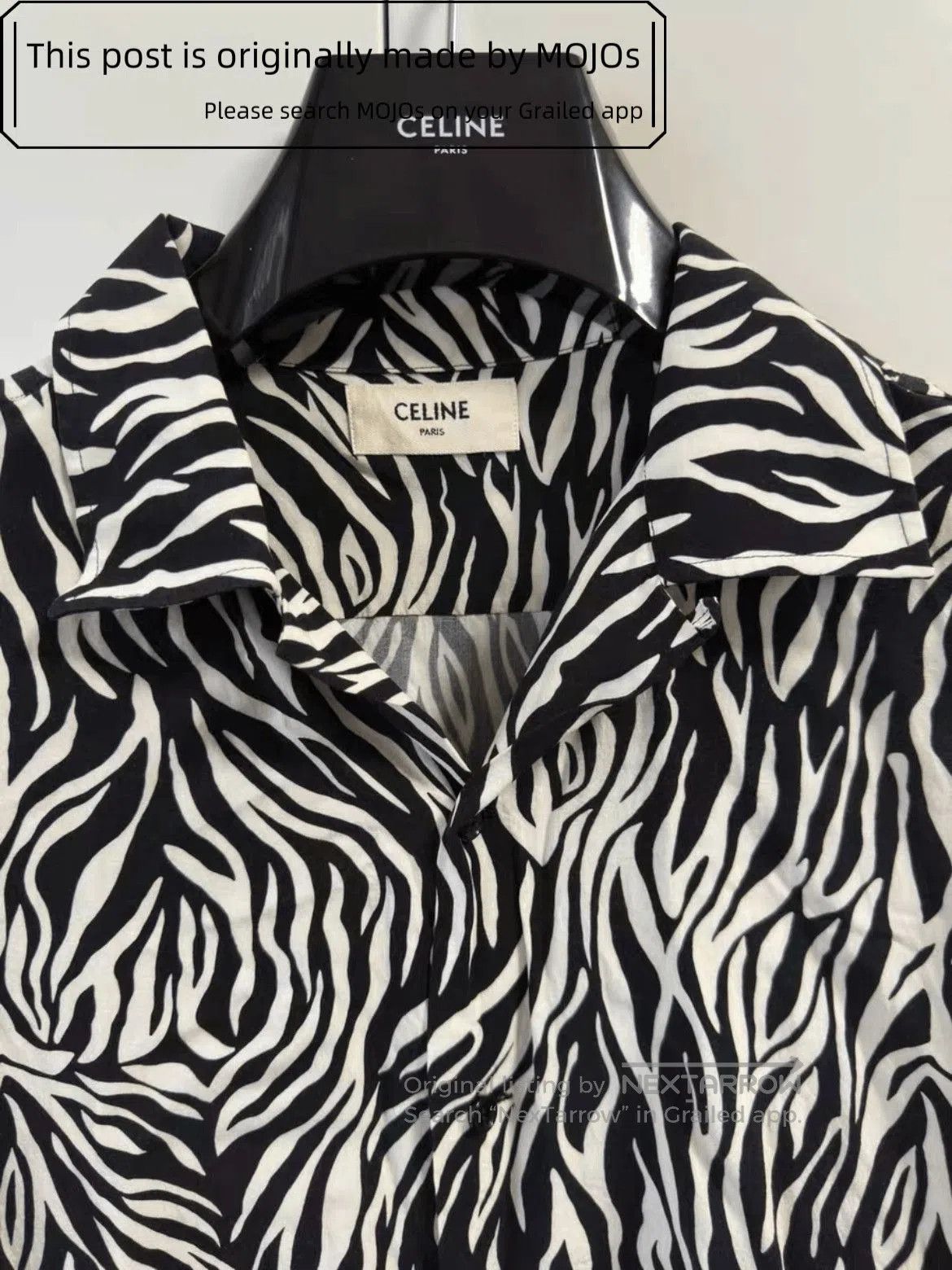 Celine Sz 41 Celine Zebra Print S/S Shirt Size US L / EU 52-54 / 3 - 2 Thumbnail