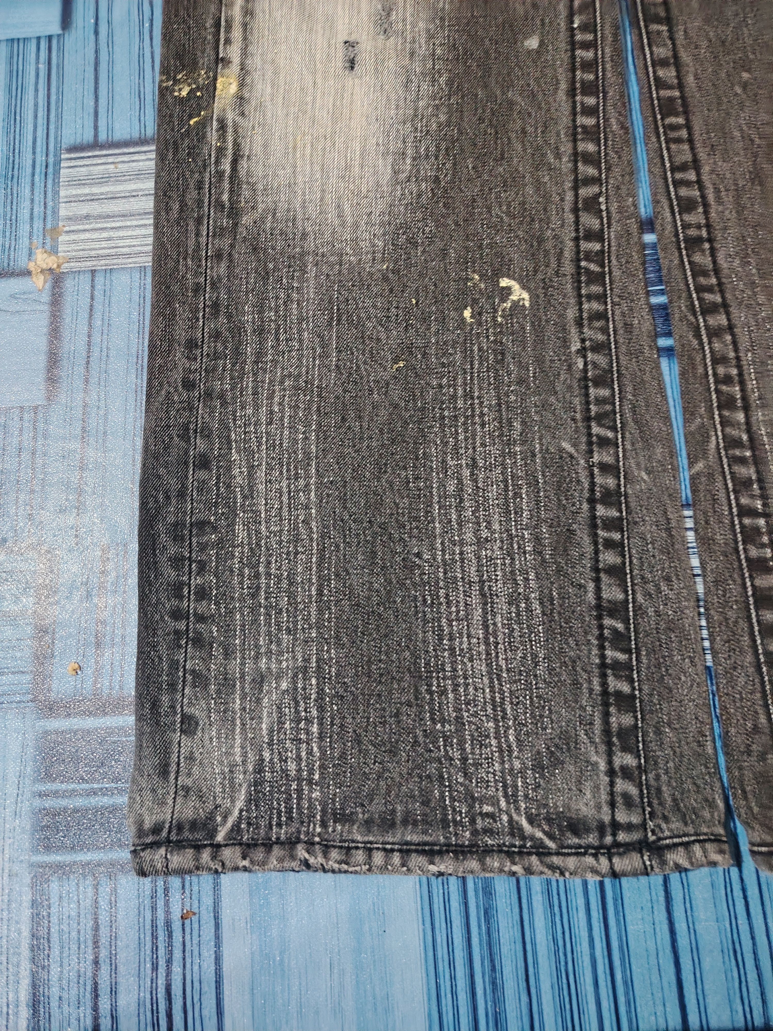 If Six Was Nine Buckaroo Distressed Denim Flared Jeans Baggy Style Buckle Size US 31 - 8 Thumbnail