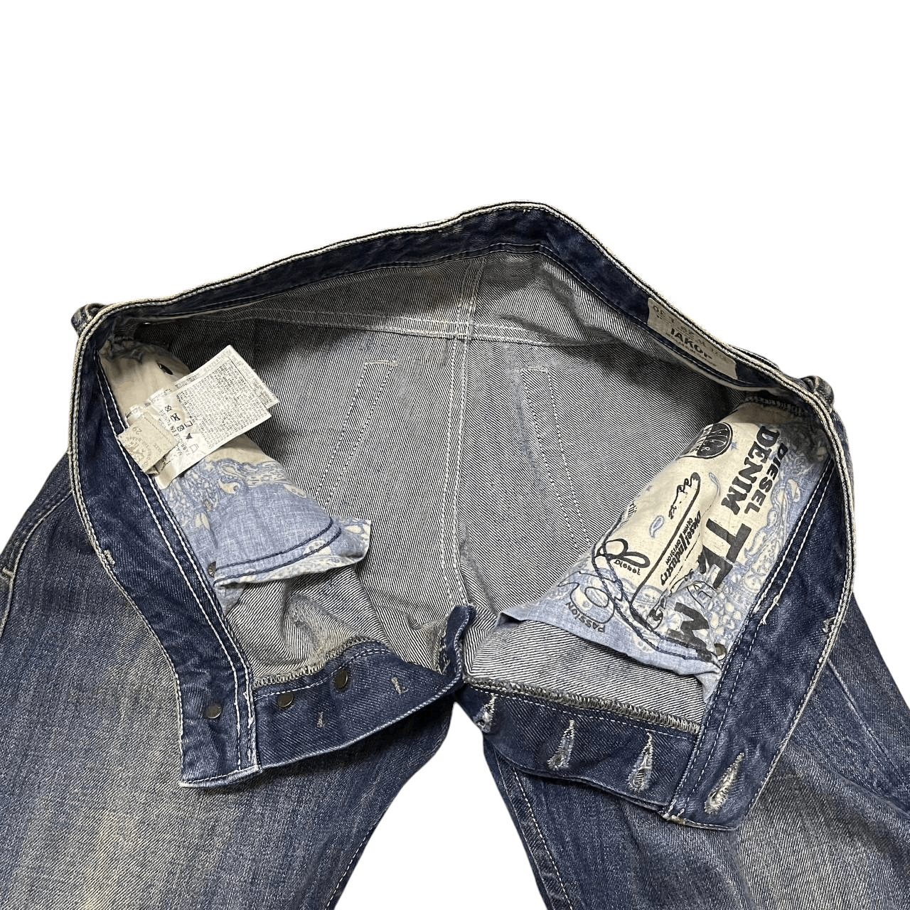Diesel Vintage Diesel Industry Iakop Regular Slim Tapered Jeans Size US 31 - 9 Thumbnail