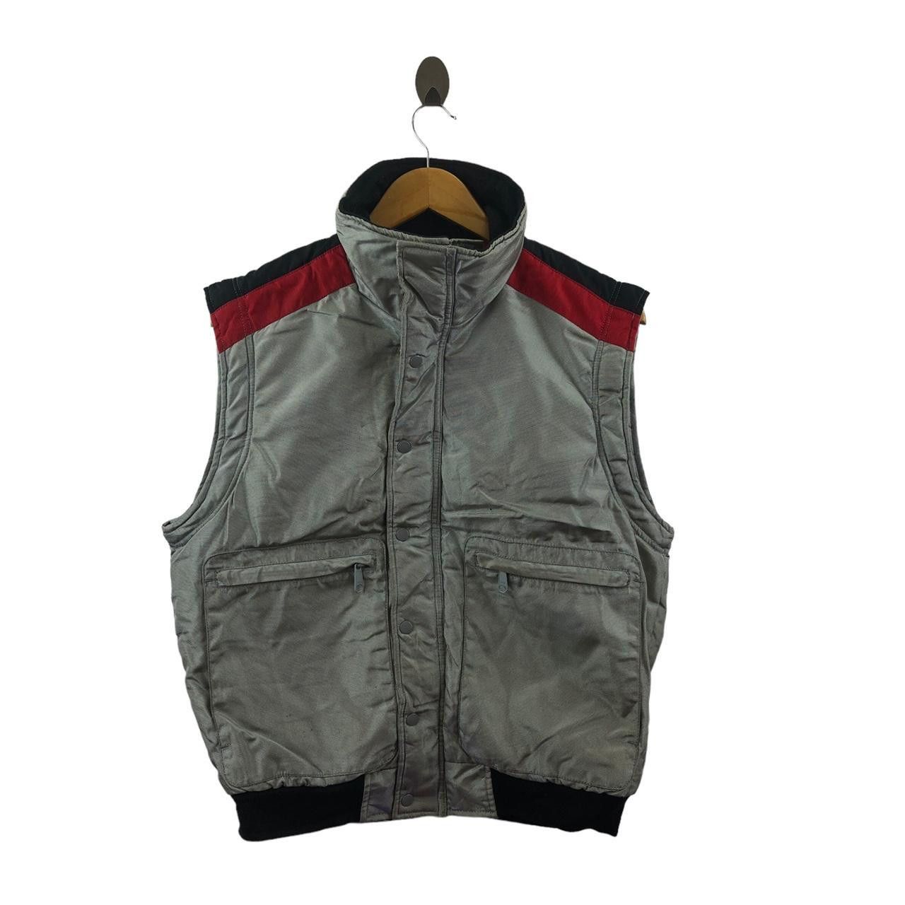 Vintage KUSHITANI MOTORCYCLE Cycling Vest Puffer Jacket