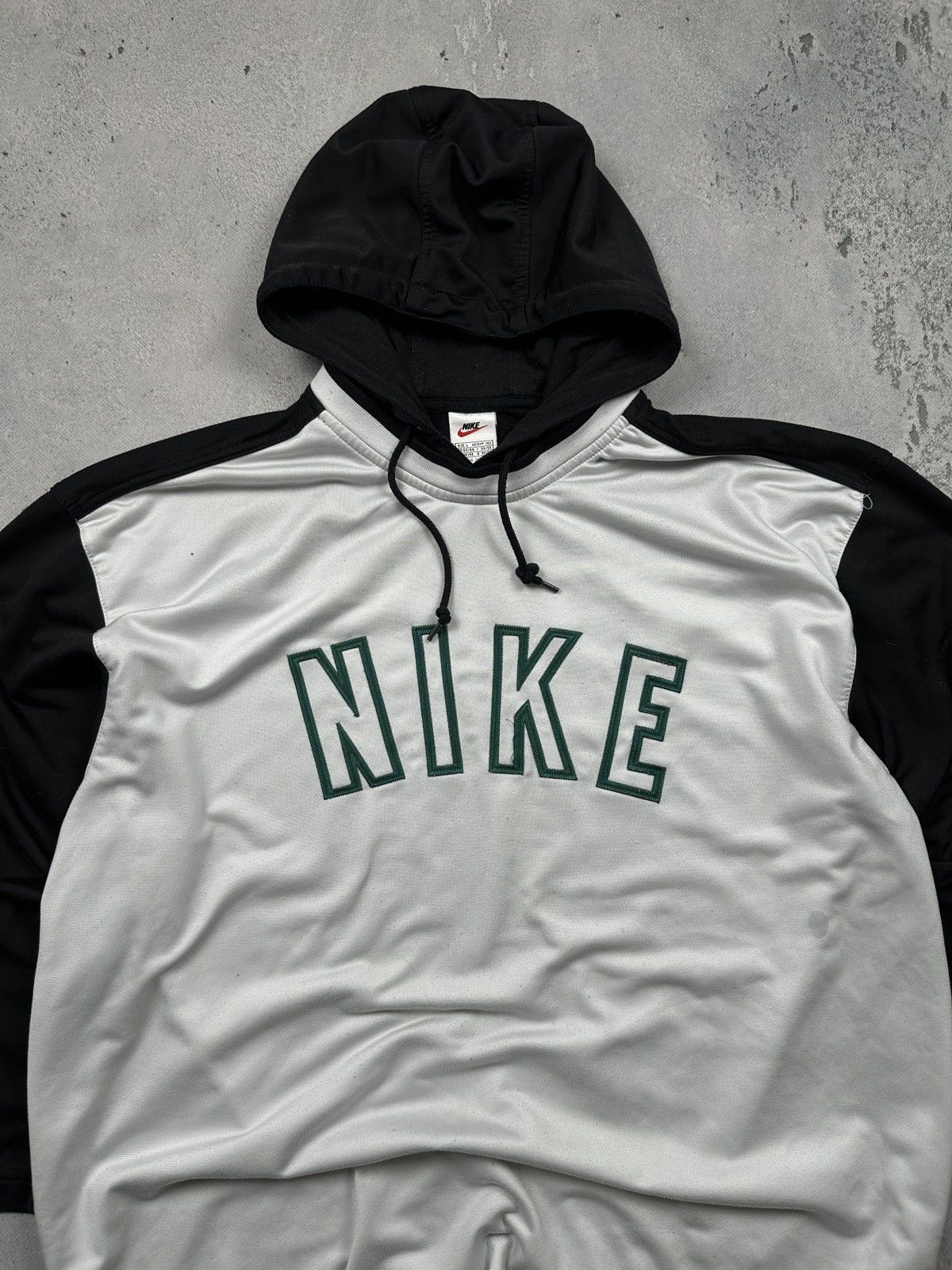Nike Vintage Nike 00s Y2K Black White Track Suit Hoodie Pants Set Size US 34 / EU 50 - 17 Thumbnail