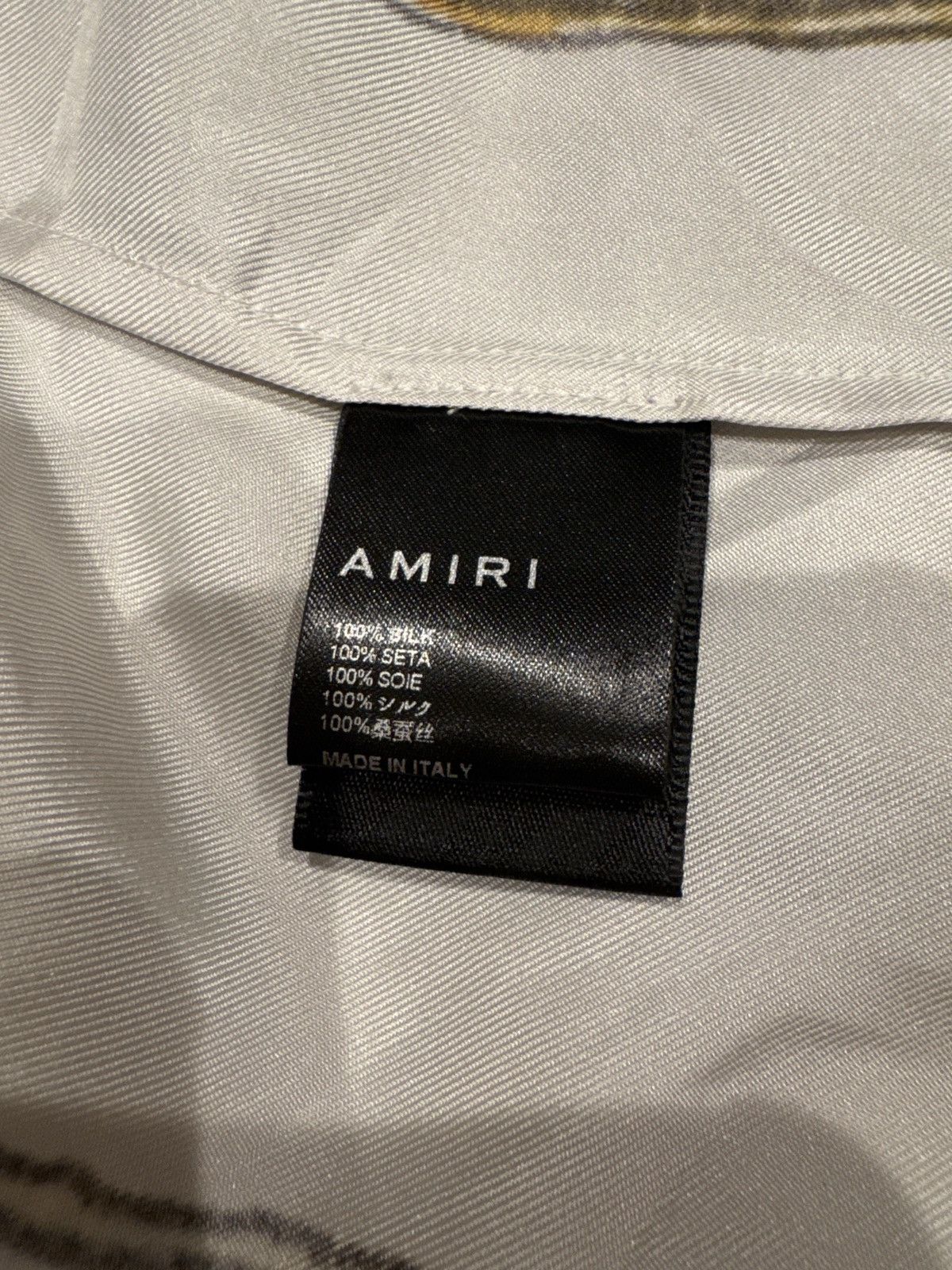 Amiri Amiri silk zig zag silk shirt Size US XL / EU 56 / 4 - 4 Thumbnail