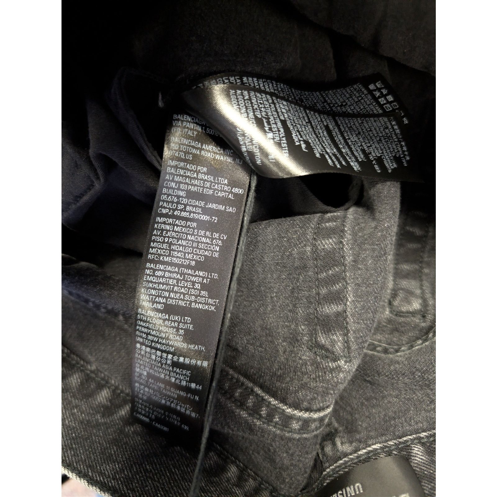 Balenciaga o1rshd1 Flared Pants 1090 Organic Japanese Denim in Noir Size US 30 / EU 46 - 21 Thumbnail