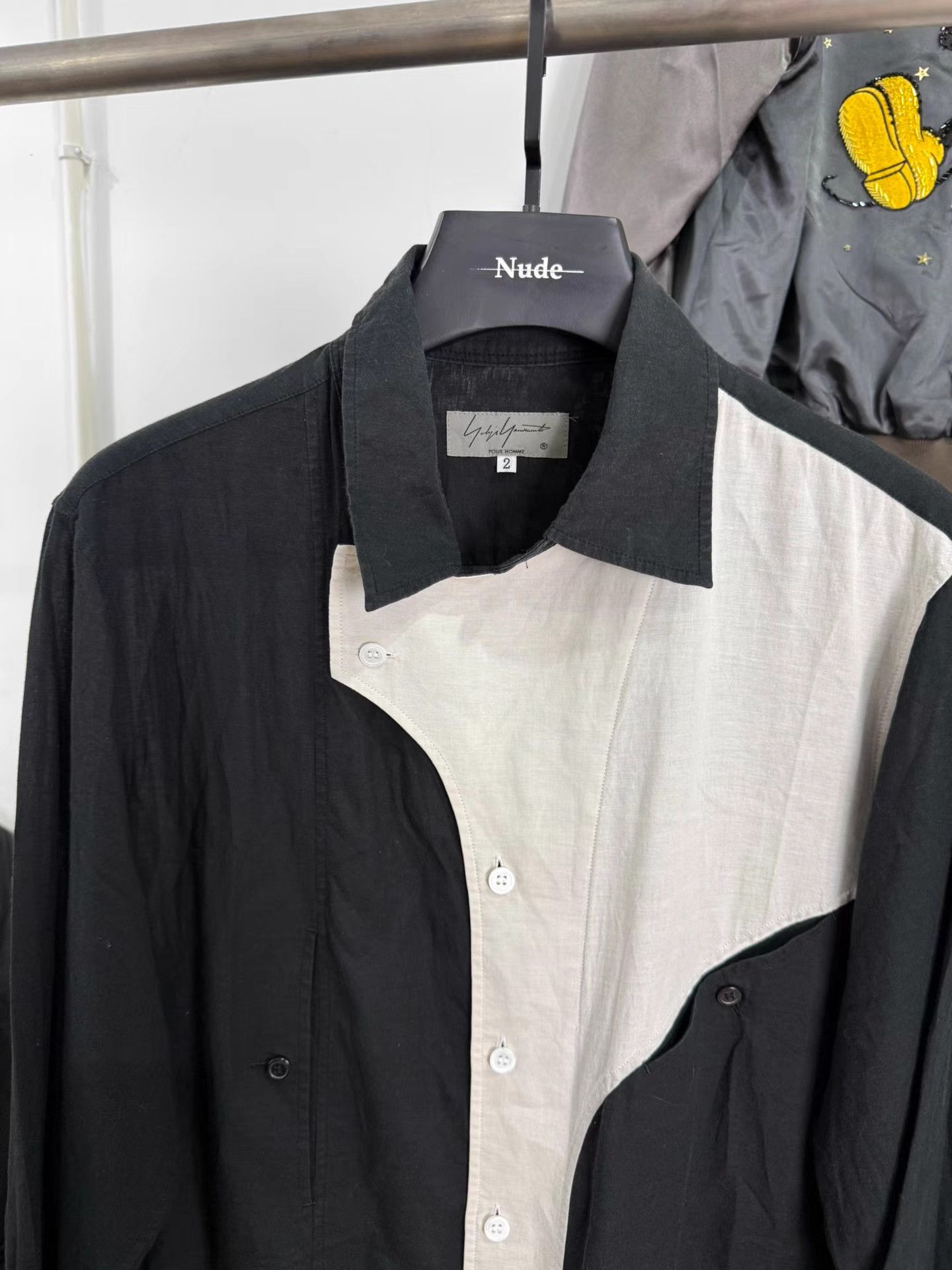 Yohji Yamamoto Yohji Yamamoto Pour Homme Panel Shirt K20 Size US M / EU 48-50 / 2 - 2 Thumbnail