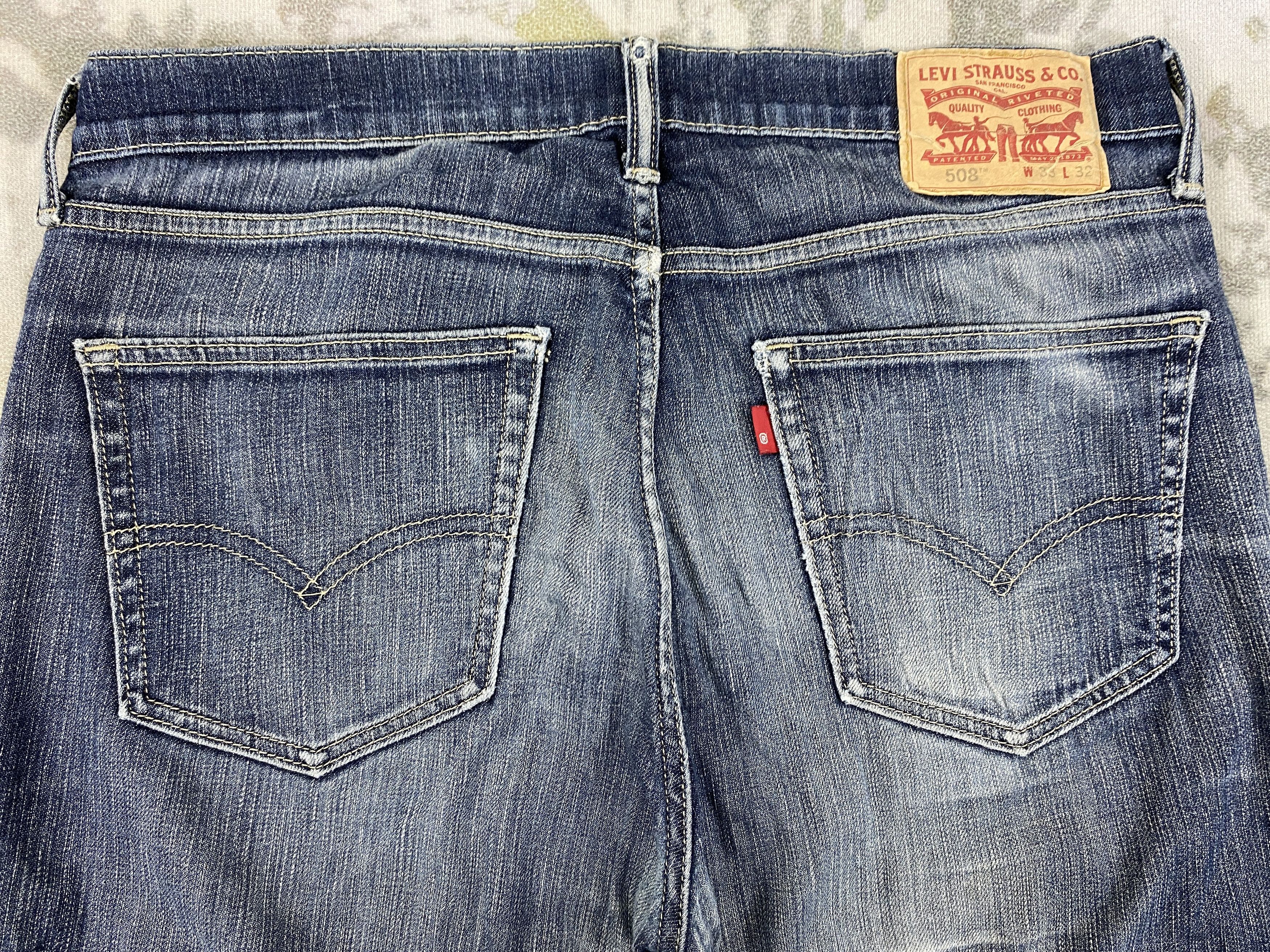 Levi's Faded Blue Vintage Levi's 508 Jeans 34x28 Denim- JN3674 Size US 34 / EU 50 - 4 Thumbnail