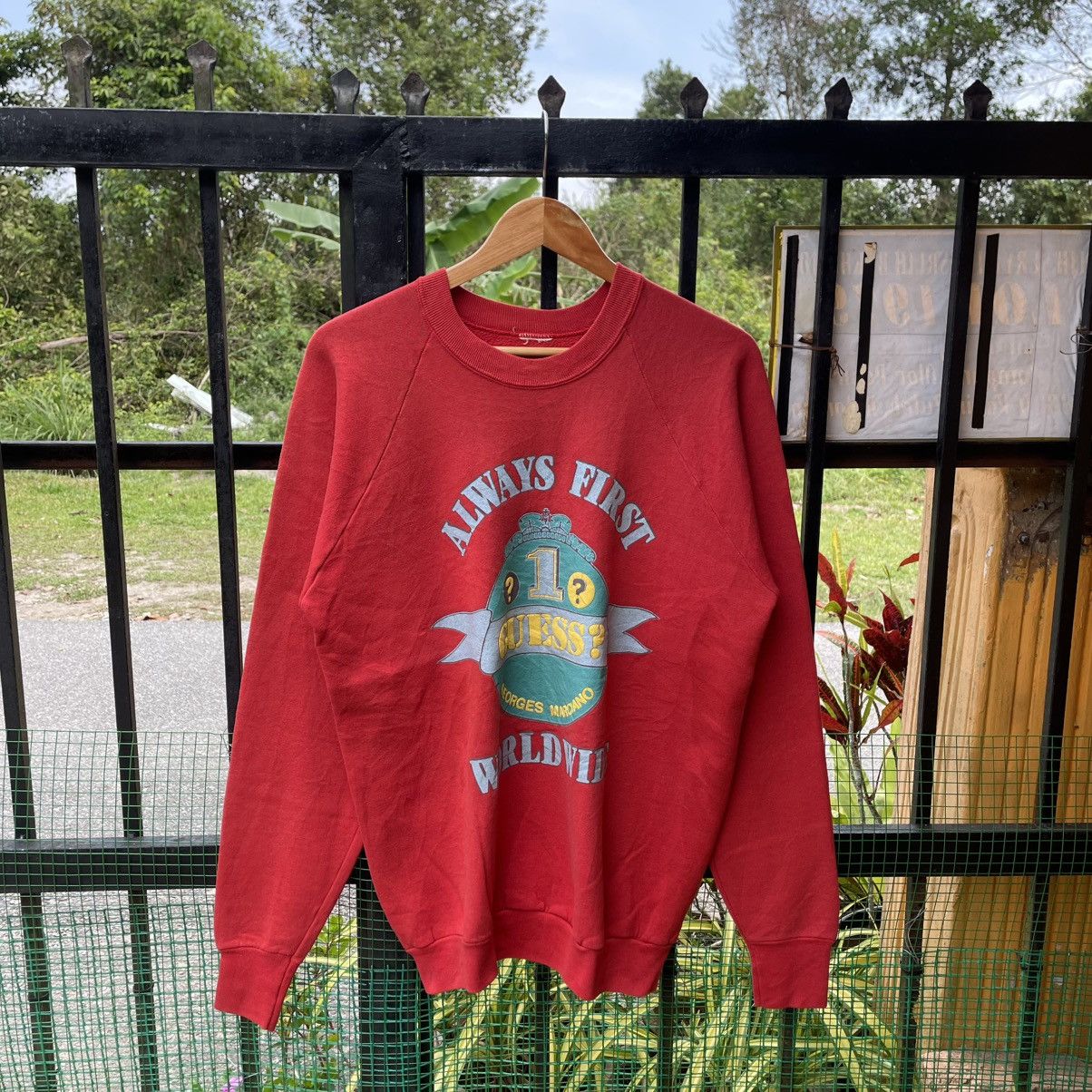 Guess 🔥Vintage 80s Guess Georges Marciano Jumper Sweatshirts Size US M / EU 48-50 / 2 - 1 Thumbnail