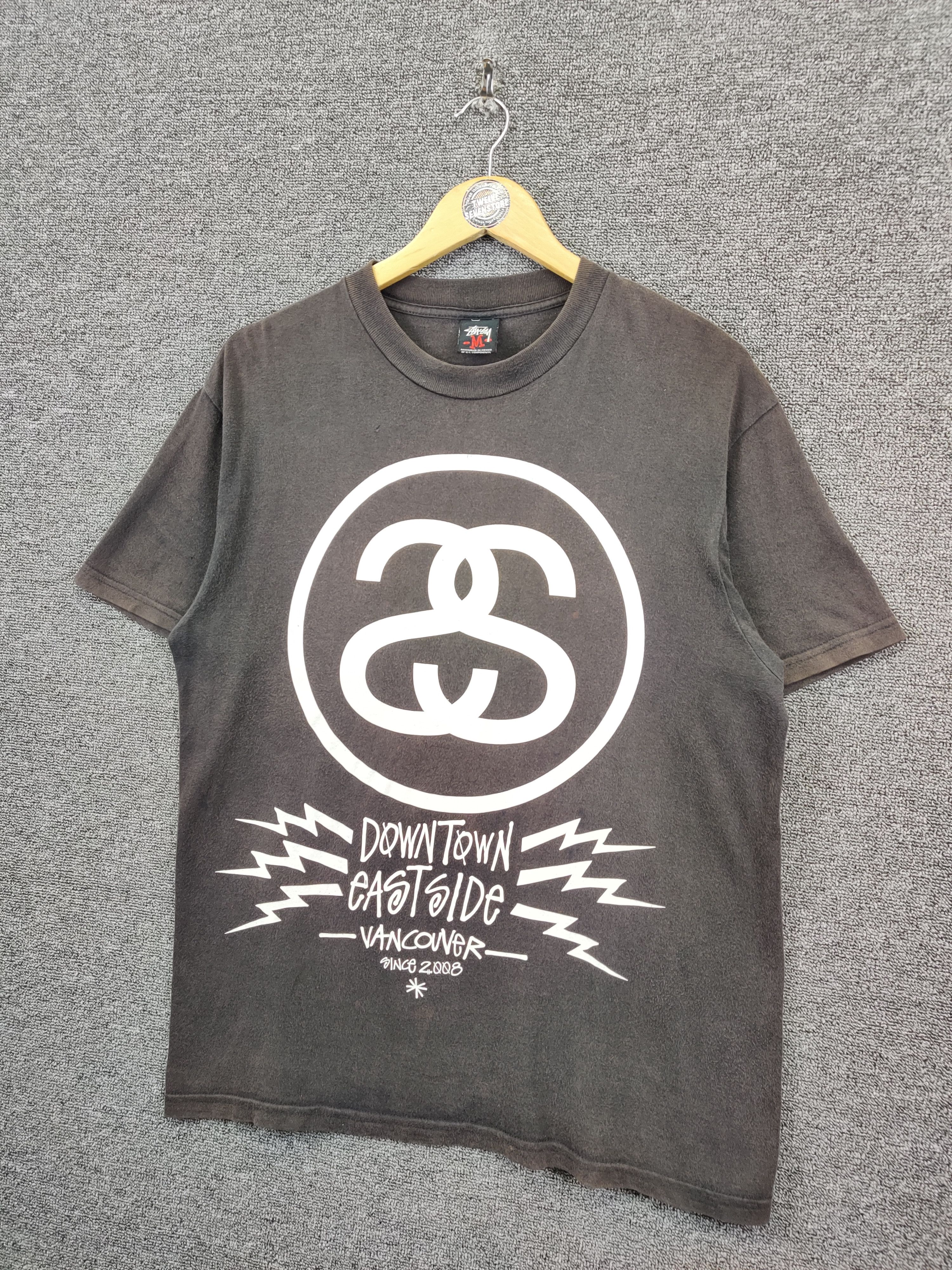 Stussy Vintage Stussy Downtown Eastside Big Logo Tee Tshirt Size US M / EU 48-50 / 2 - 2 Thumbnail