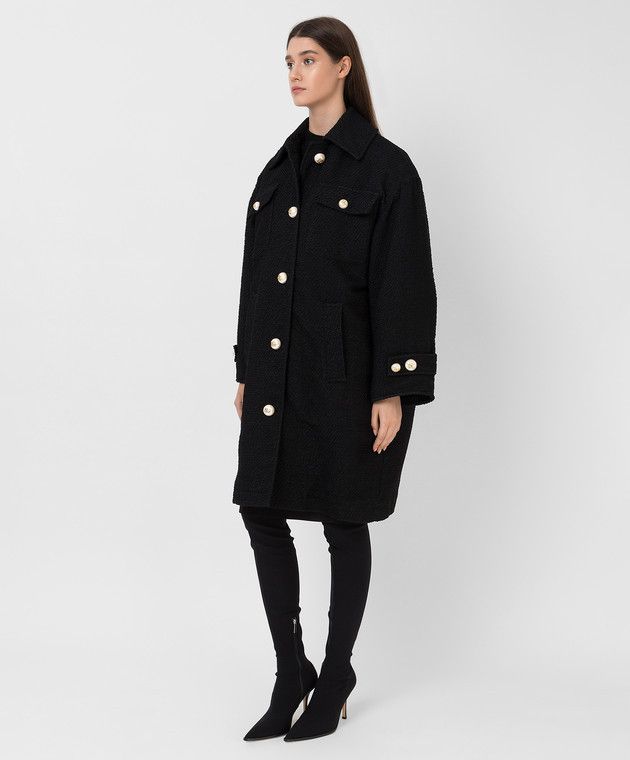 Dolce & Gabbana o1y0825 Coat in Black Size XS / US 0-2 / IT 36-38 - 3 Thumbnail