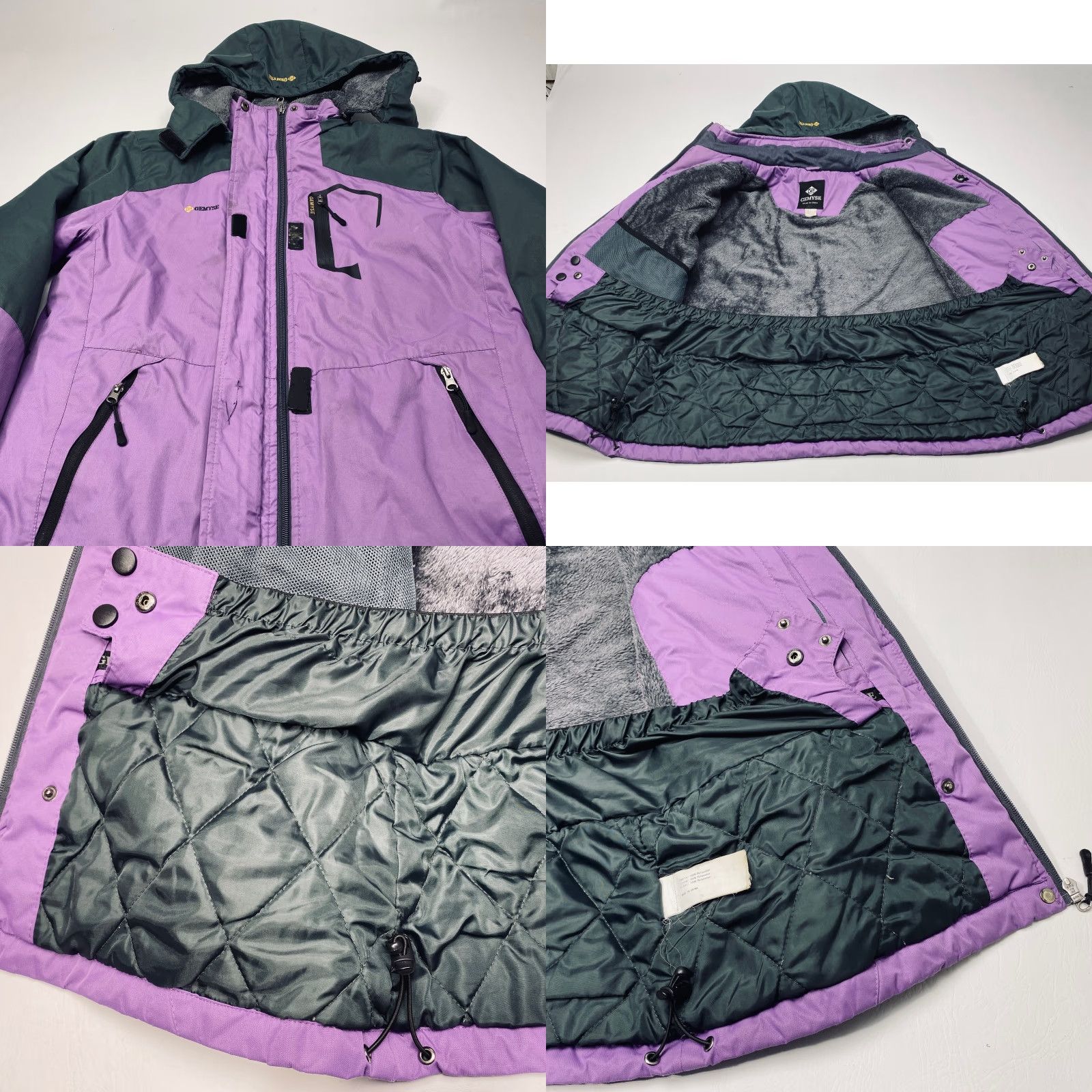 Vintage GEMYSE Ski Jacket Windproof Waterproof Snow Coat Hooded Large Polyester Winter - Women's Jacket Size L / US 10 / IT 46 - 8 Thumbnail