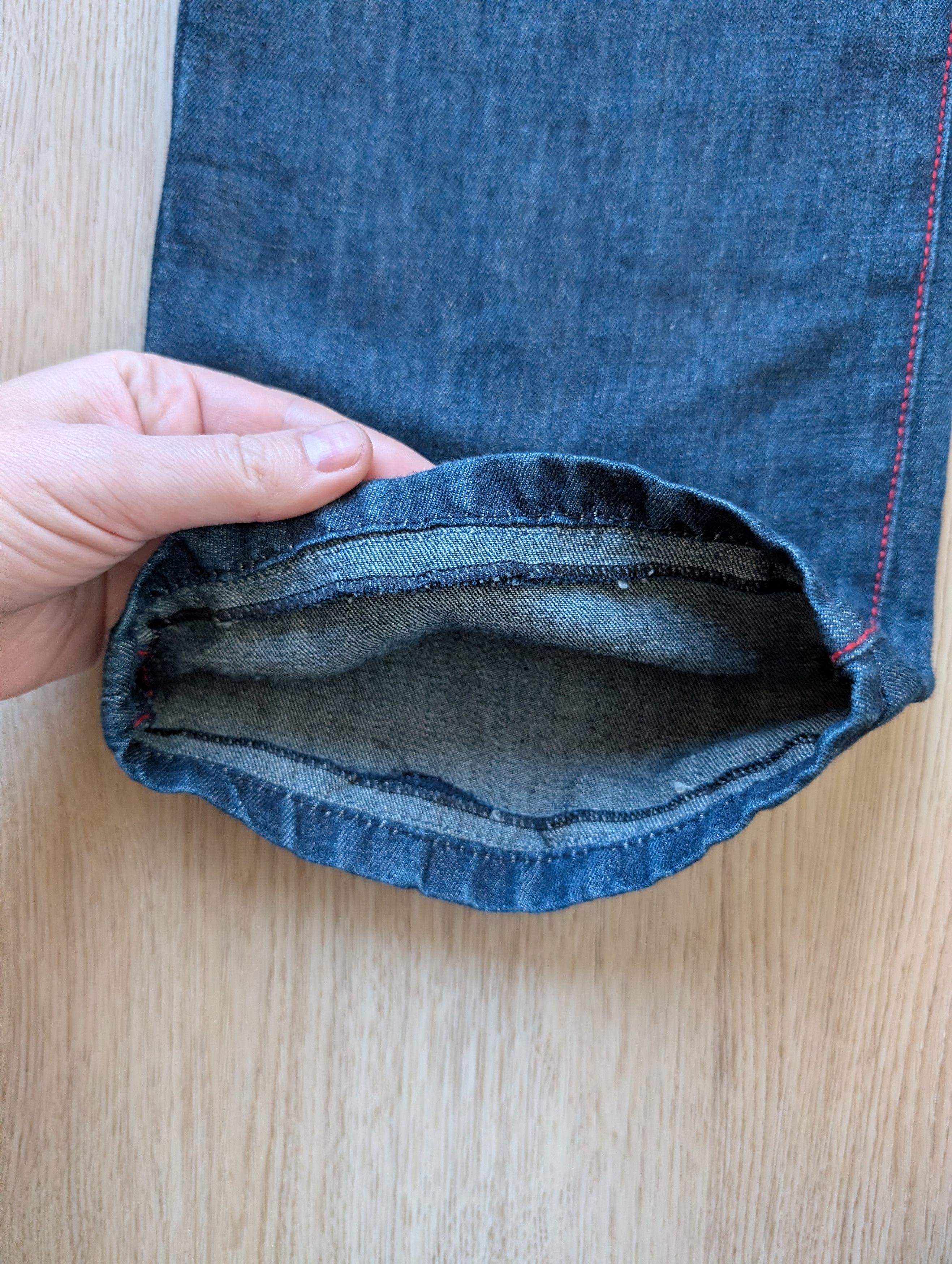 Cortigiani Cortigiani Luxury Handmade In Italy Blue Cotton Linen Jeans Size US 32 / EU 48 - 3 Thumbnail