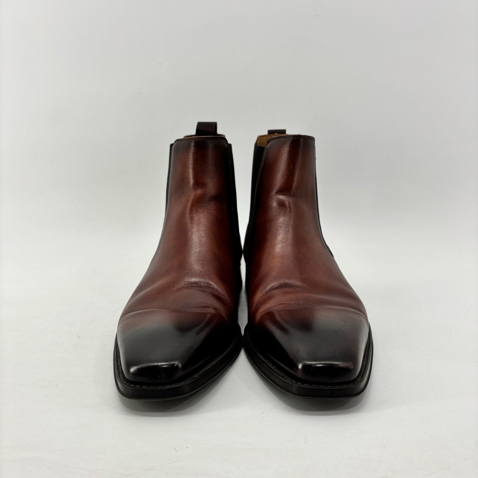 Magnanni Magnanni Mens Size 8 Brown Chelsea Boots Pull On Business Size US 12 / EU 45 - 6 Thumbnail