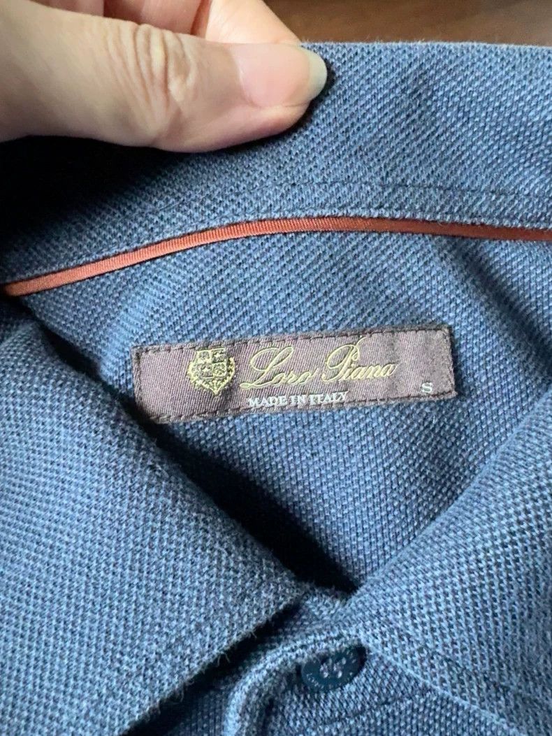 Loro Piana LORO PIANA Long sleeve polo shirt with turned-down collar Size US S / EU 44-46 / 1 - 5 Thumbnail
