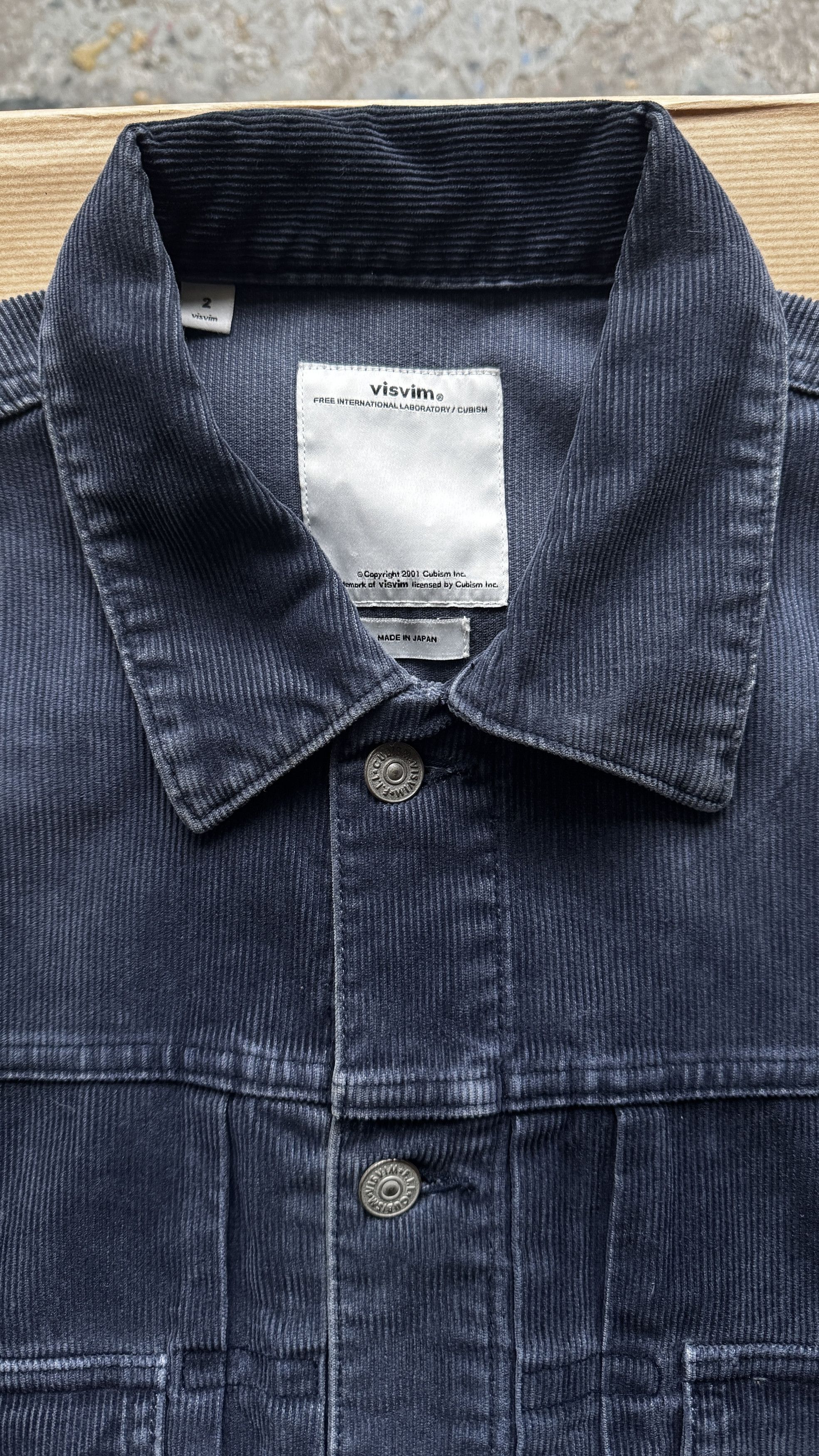 aa . 2 . VISVIM . 101 JKT (CORDUROY) . VS0002014