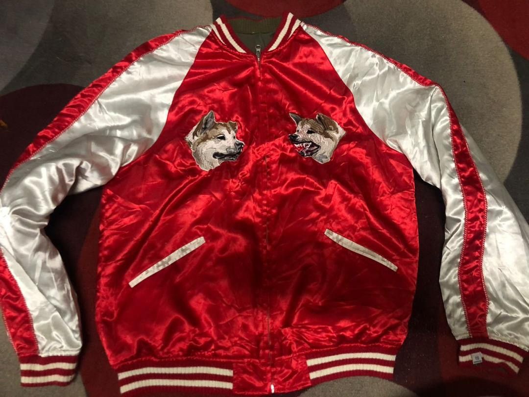 Japanese Brand × Vanquish × Vintage SUKAJAN VANQUISH SHIBUYA MA-1 SOUVENIR JACKET Size US L / EU 52-54 / 3 - 6 Thumbnail