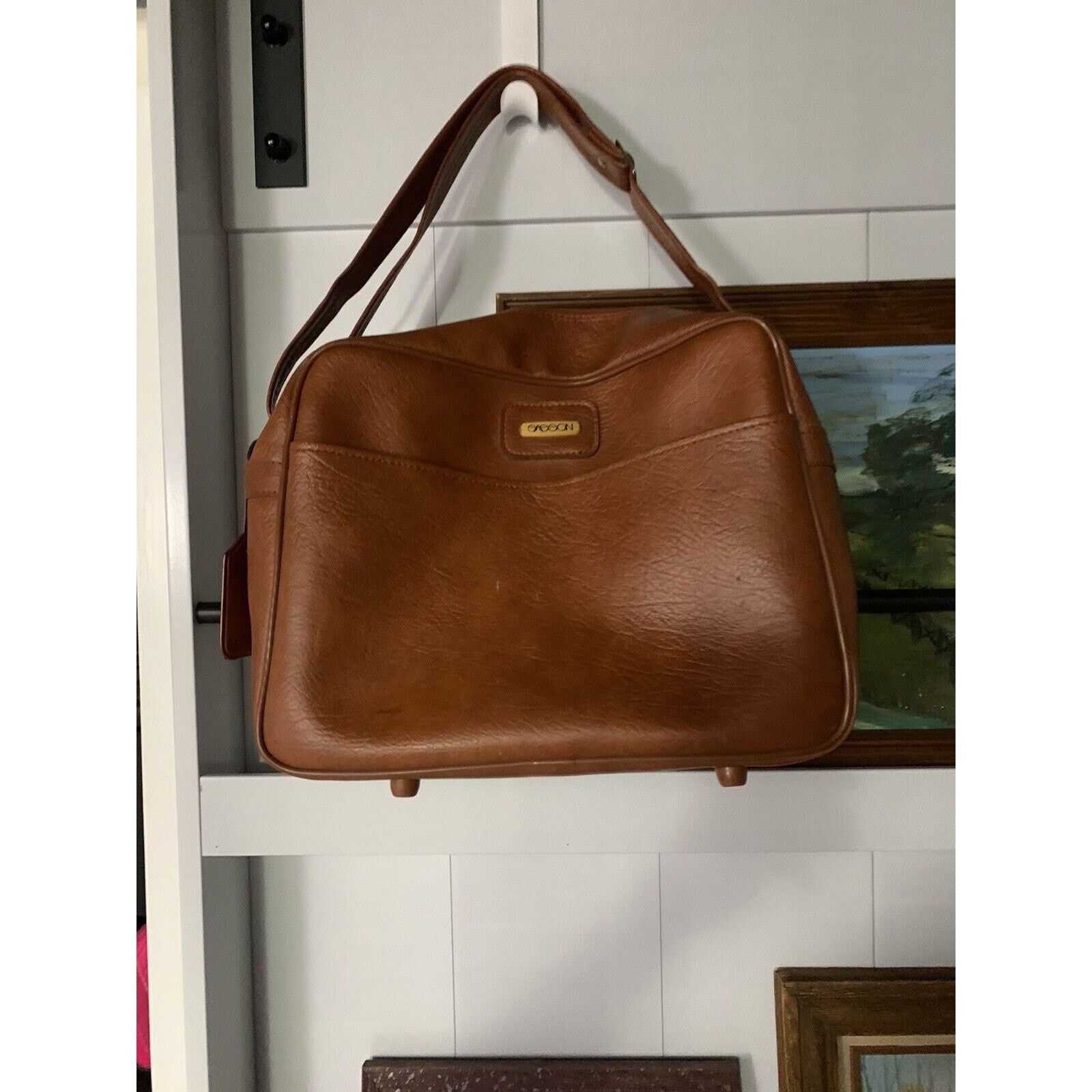 Samsonite Vintage Sasson Travel Luggage Bag Purse Bag Brand Brown Size ONE SIZE - 2 Thumbnail