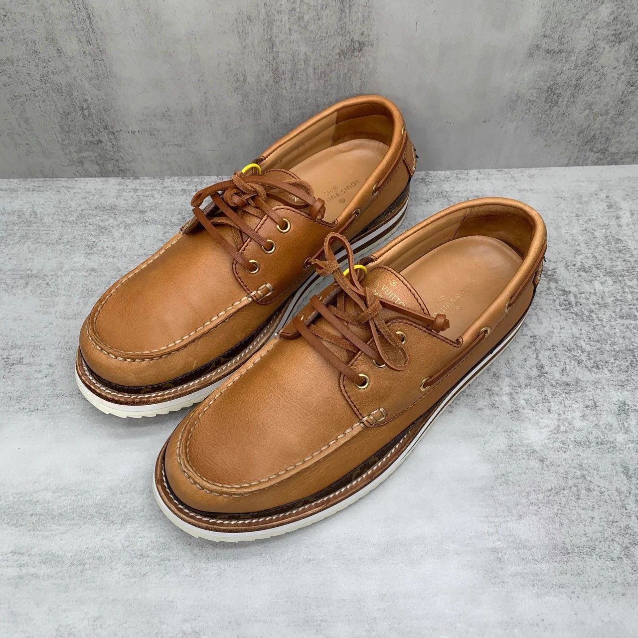 Louis Vuitton Lv Brown Slip-On Loafers 42 98 New 1680 Size US 9 / EU 42 - 1 Thumbnail