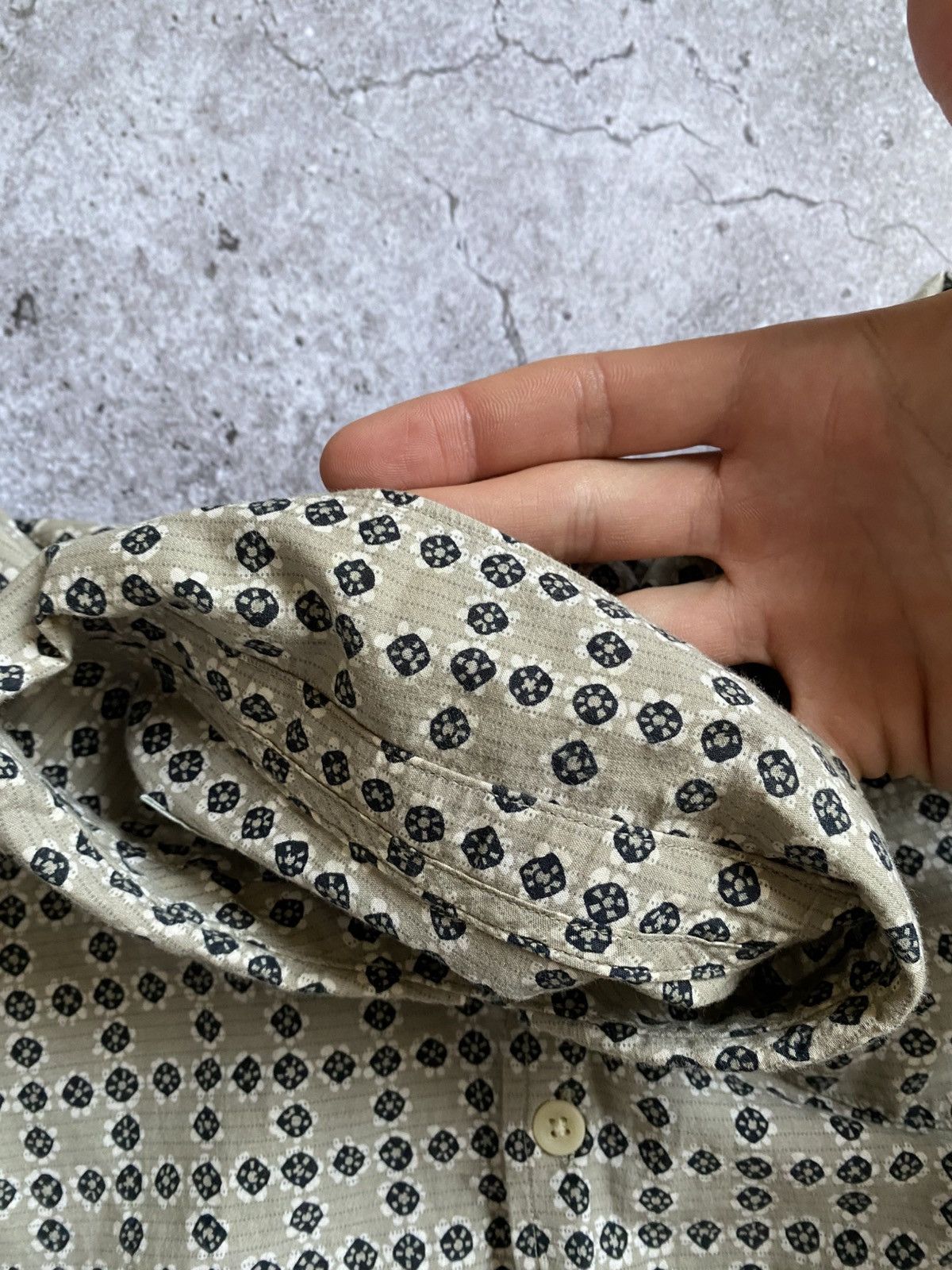Allsaints × Designer AllSaints Dots Long Sleeve Button Shirt Size L Size US L / EU 52-54 / 3 - 10 Thumbnail