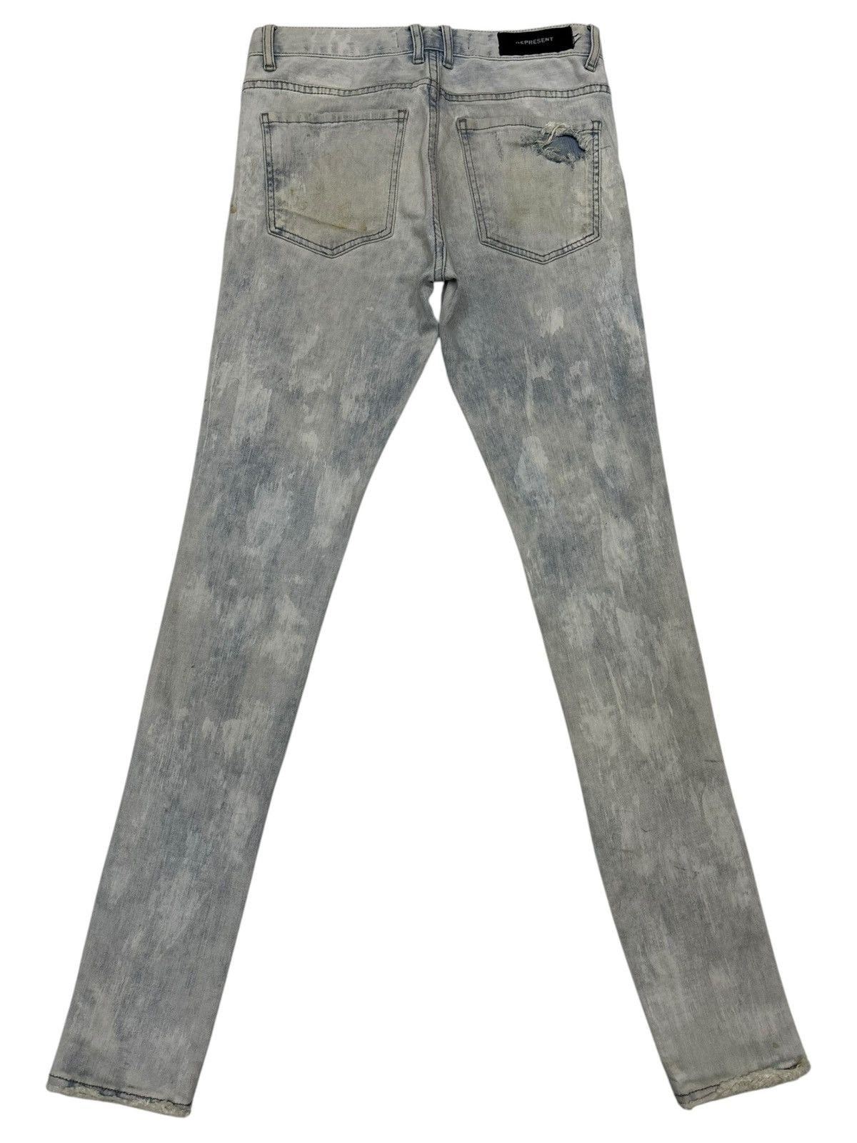 Represent Clo. REPRESENT DESTROYER DENIM RIRI ZIP SKINNY JEANS Size US 28 / EU 44 - 6 Thumbnail