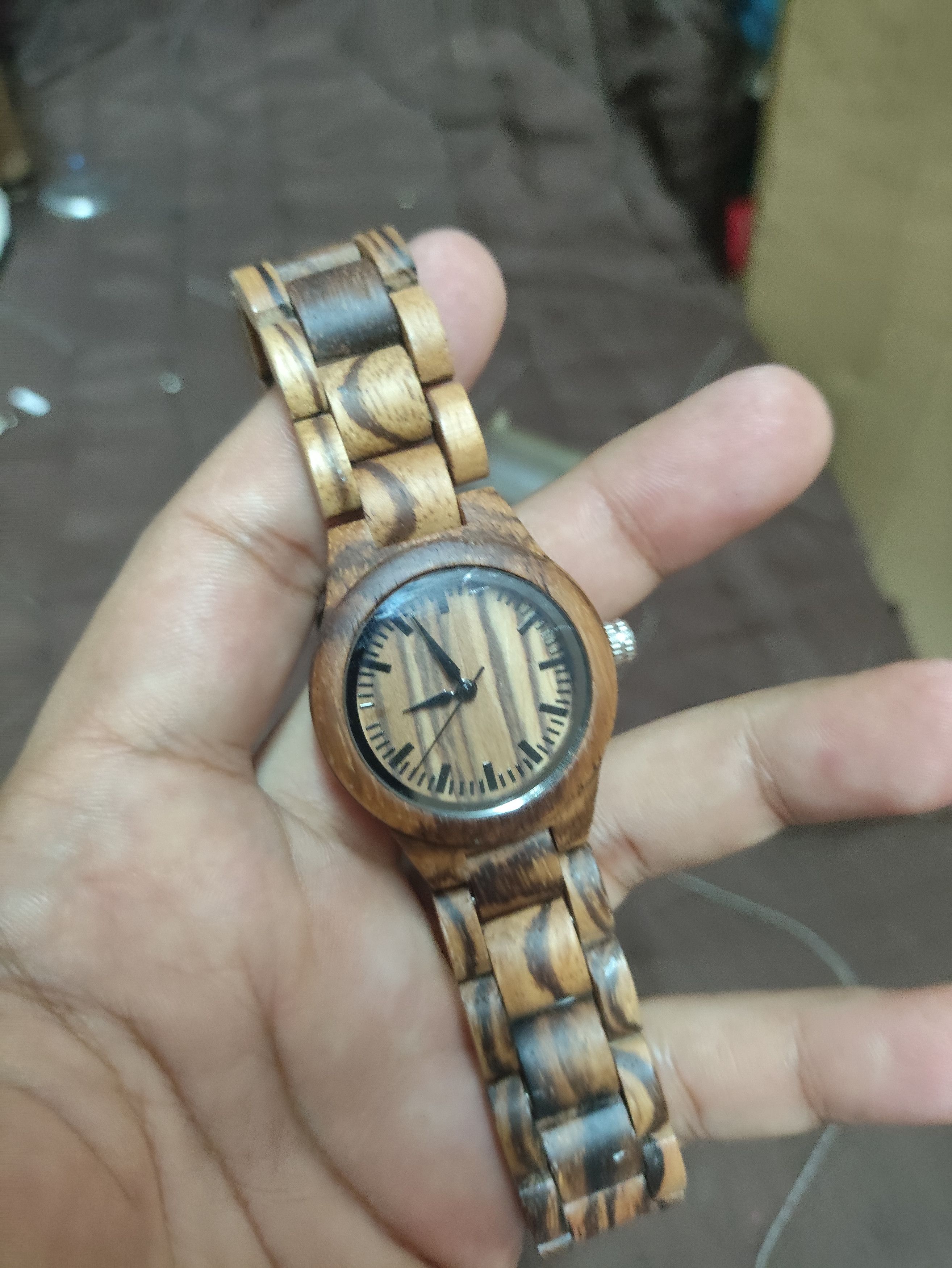 Vintage Retro Vintage FULLY Wood Watch Material (Handmade Design) Size ONE SIZE - 12 Thumbnail