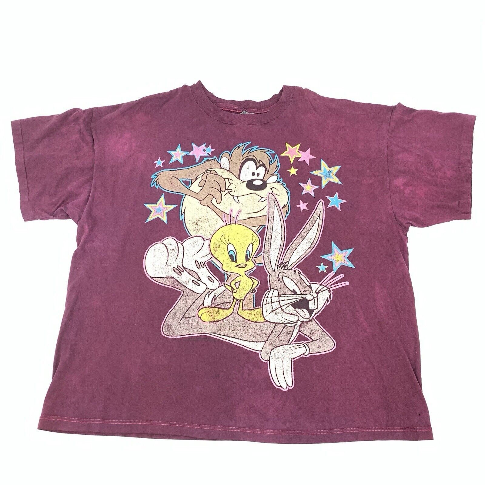 Vintage Vintage 1994 Looney Tunes Taz Tweety Bugs T-Shirt Size US XXL / EU 58 / 5 - 1 Thumbnail