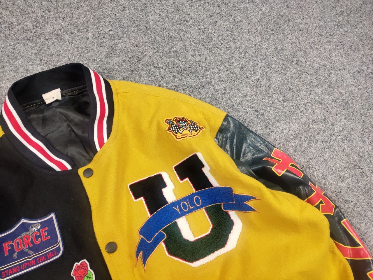 Vintage Smoke Rise Vintage Latermane Varsity Patch Bomber Jacket Size US L / EU 52-54 / 3 - 7 Thumbnail