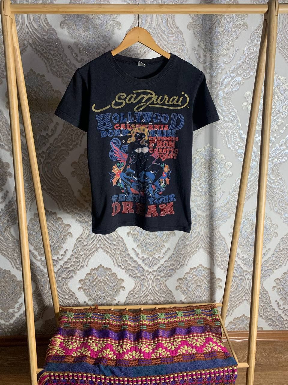 Ed Hardy × Vintage VERY RARE ED HARDY BY CHRISTIAN AUDIGIER T-SHIRT HOLLYWOOD Size US M / EU 48-50 / 2 - 1 Thumbnail