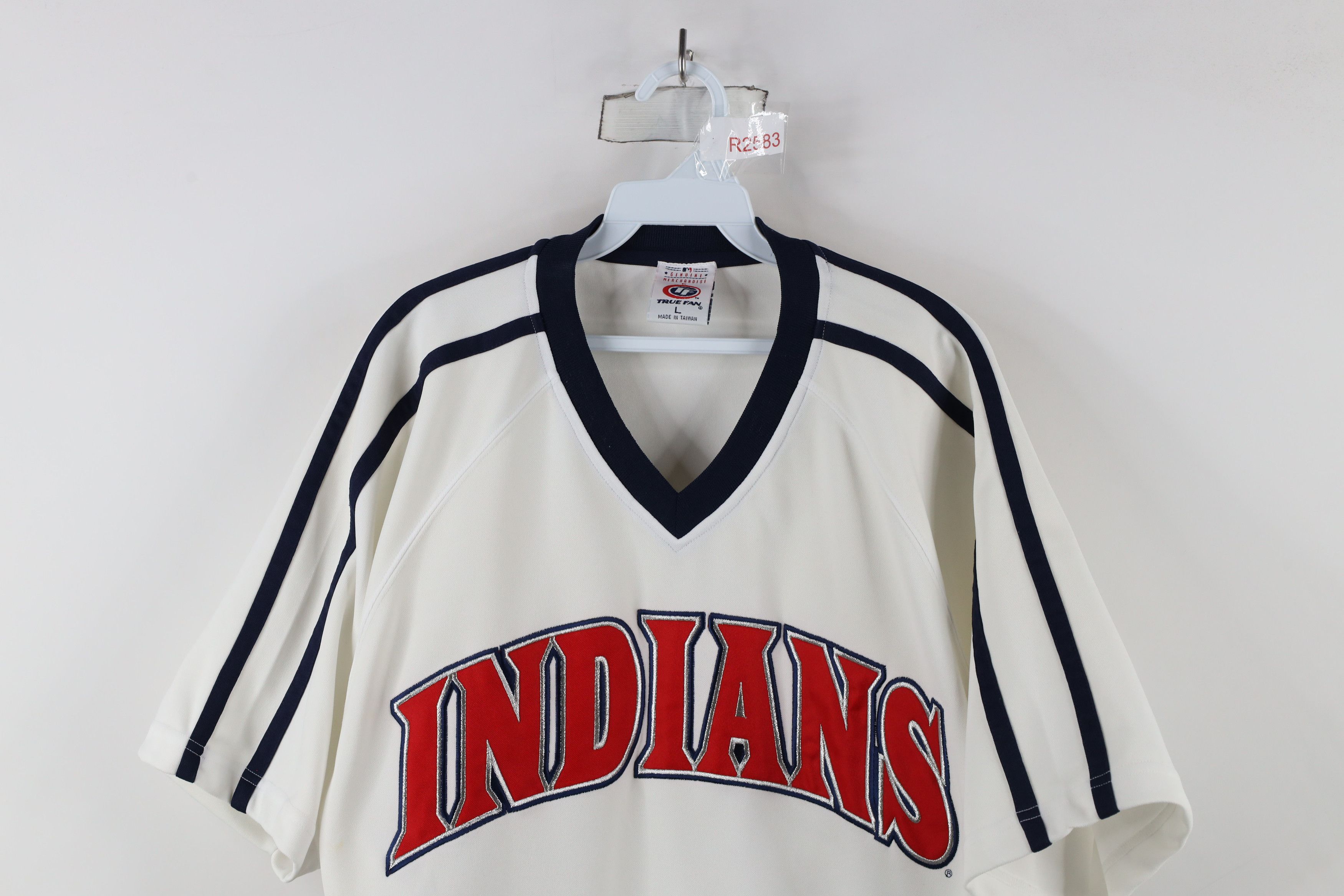 Vintage Vintage 90s Heavyweight Cleveland Indians Baseball Jersey Size US L / EU 52-54 / 3 - 2 Thumbnail