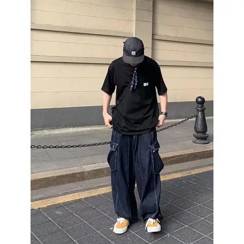 VIBE Vintage Street Loose Pocket Cargo Jeans Size US 32 / EU 48 - 7 Thumbnail