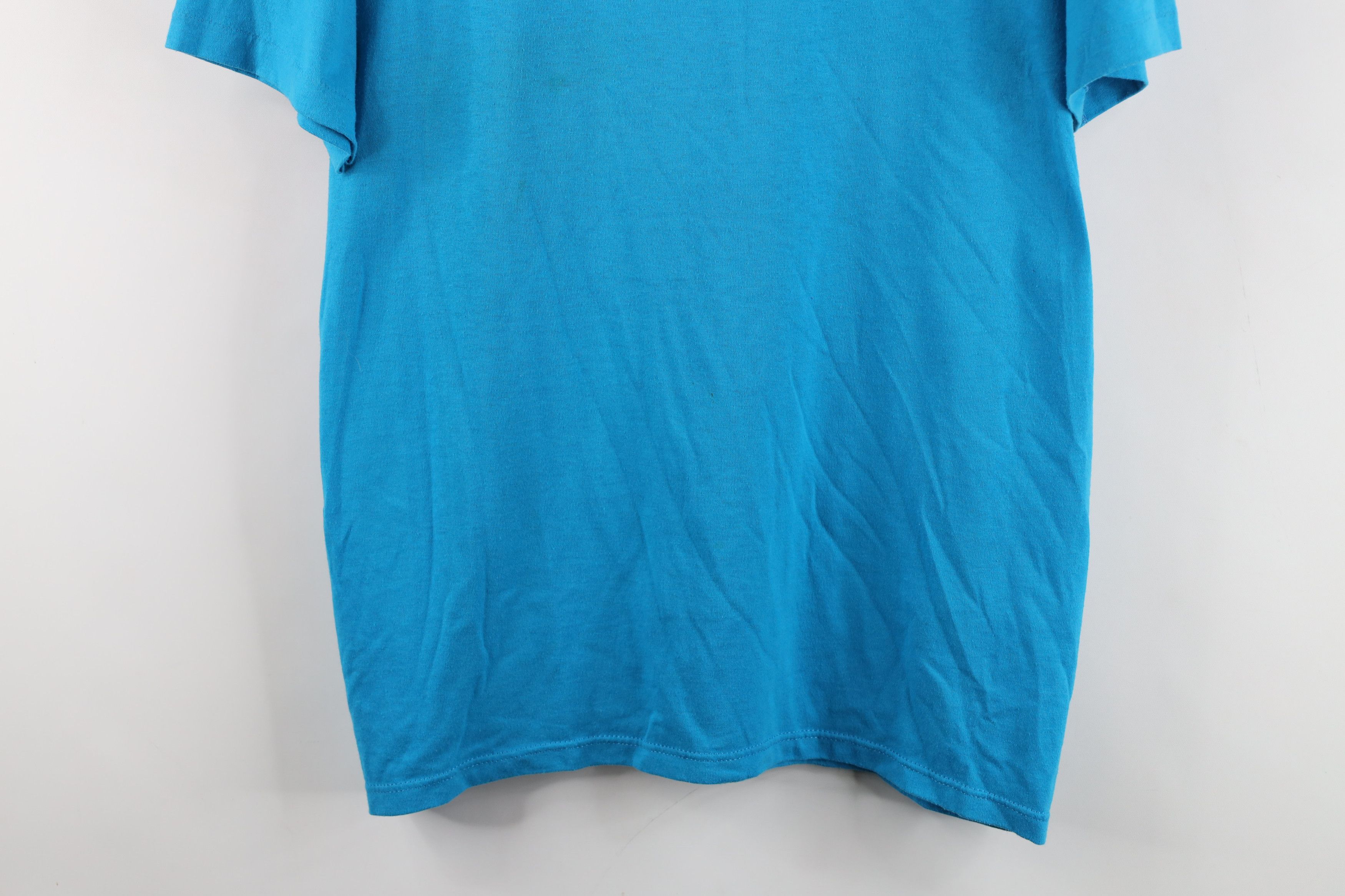 Vintage Vintage 90s MorningStar Ministries Church T-Shirt Blue USA Size US L / EU 52-54 / 3 - 3 Thumbnail