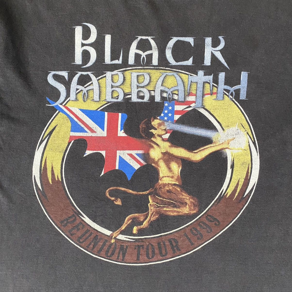 Band Tees Vintage 1999 Black Sabbath Reunion Tour Sun Faded Band Tee Size US XL / EU 56 / 4 - 6 Thumbnail
