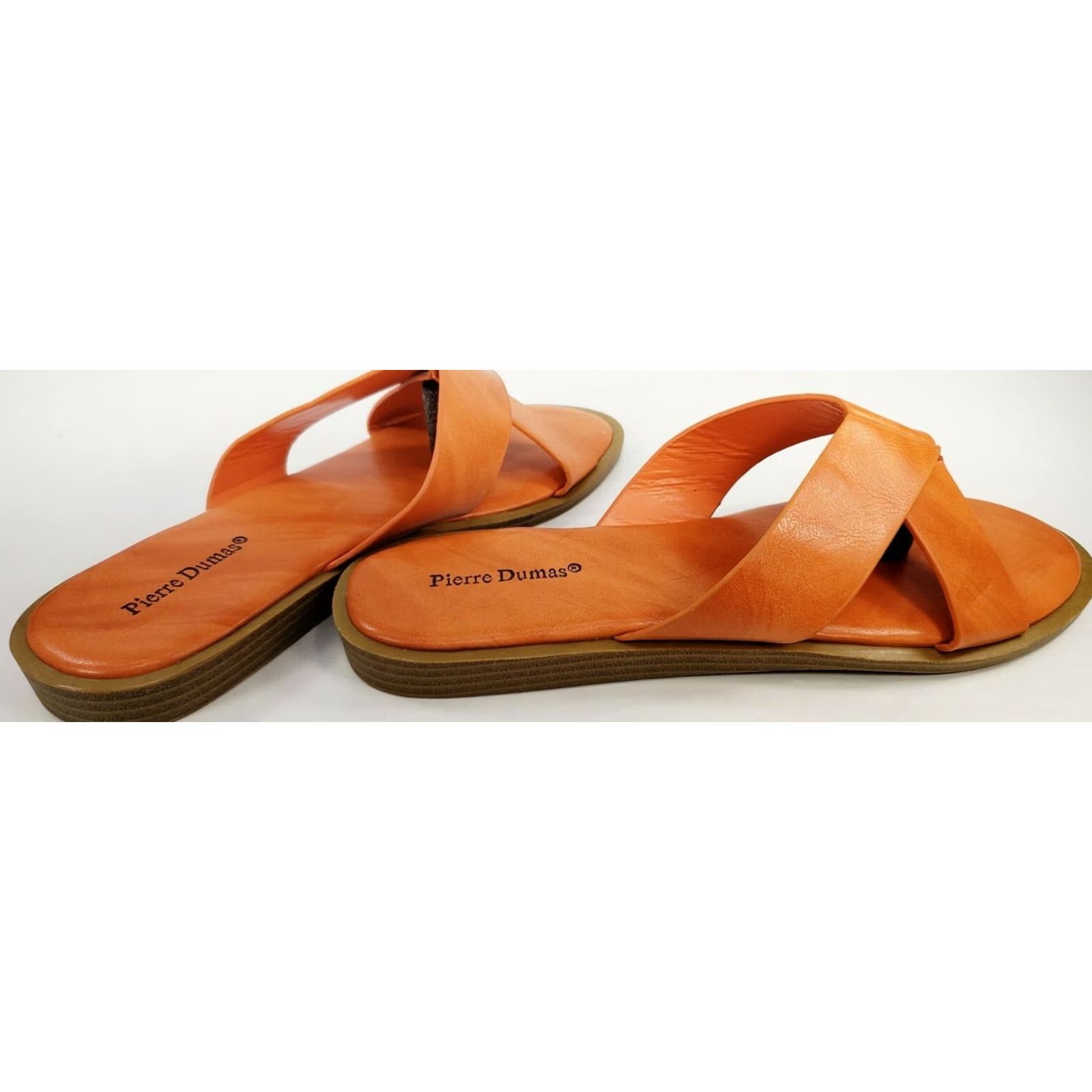 Vintage Pierre Dumas Lizzie2 Sandals Size 7M Orange Women's Slide Size US 7 / IT 37 - 6 Thumbnail