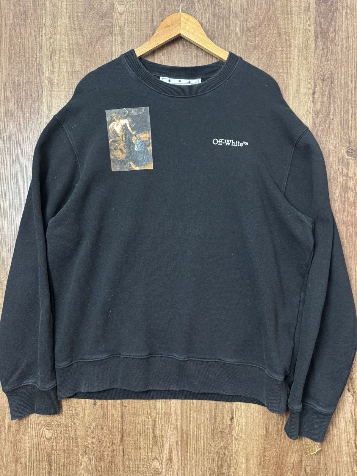 Off-White OFF WHITE CARAVAGGIO LUTE SLIM CREWNECK Size US XL / EU 56 / 4 - 2 Thumbnail