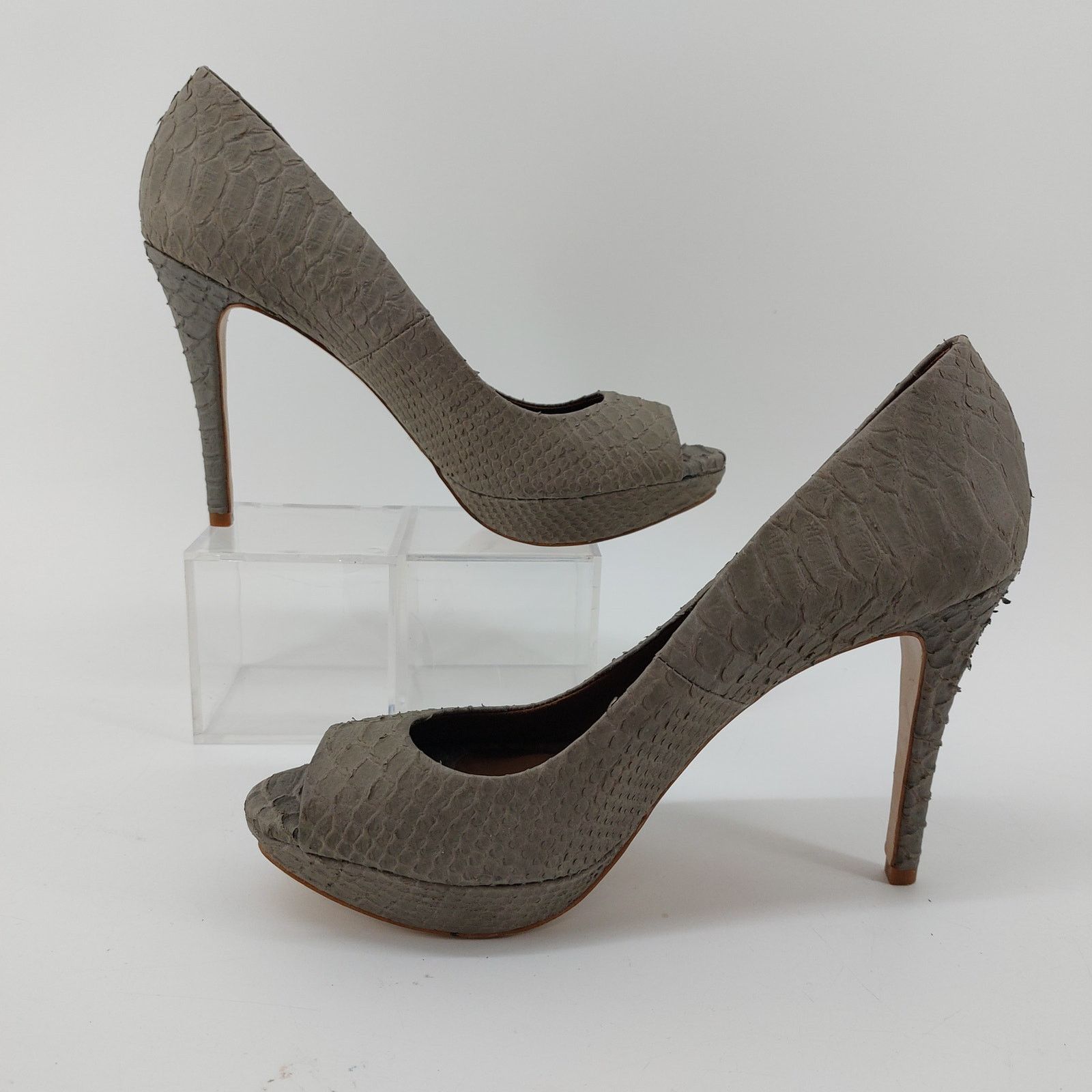 Zara Zara Snake Embossed Animal print Pumps Heels 8- 8.5 / 39 Size US 8 / IT 38 - 14 Thumbnail