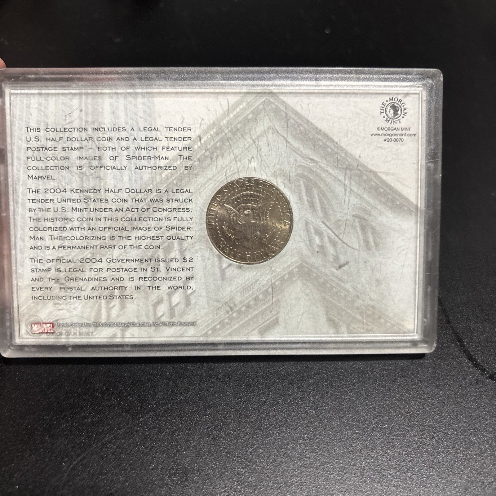 Marvel Comics Spider-man Limited Edition Colour Half Dollar Coin & Stamp Size ONE SIZE - 5 Thumbnail