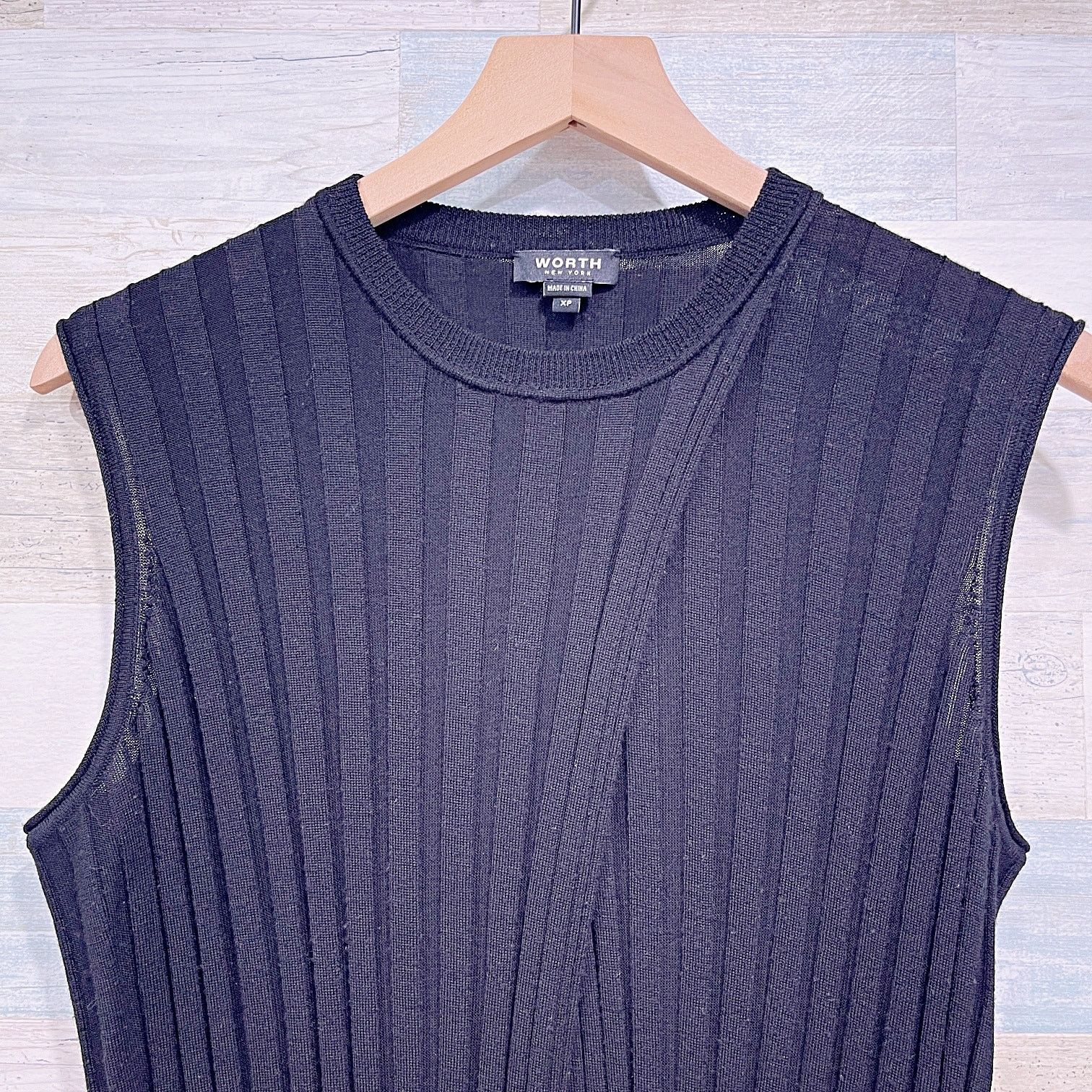 Other WORTH NY Wool Crossover Neck Sleeveless Duster Womens XP XS Size XS / US 0-2 / IT 36-38 - 2 Thumbnail