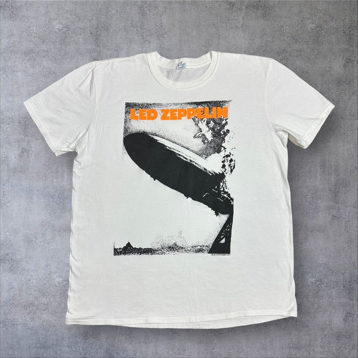 Band Tees × Led Zeppelin 2014 Led Zeppelin White Band Tee T shirt Size US XL / EU 56 / 4 - 2 Thumbnail