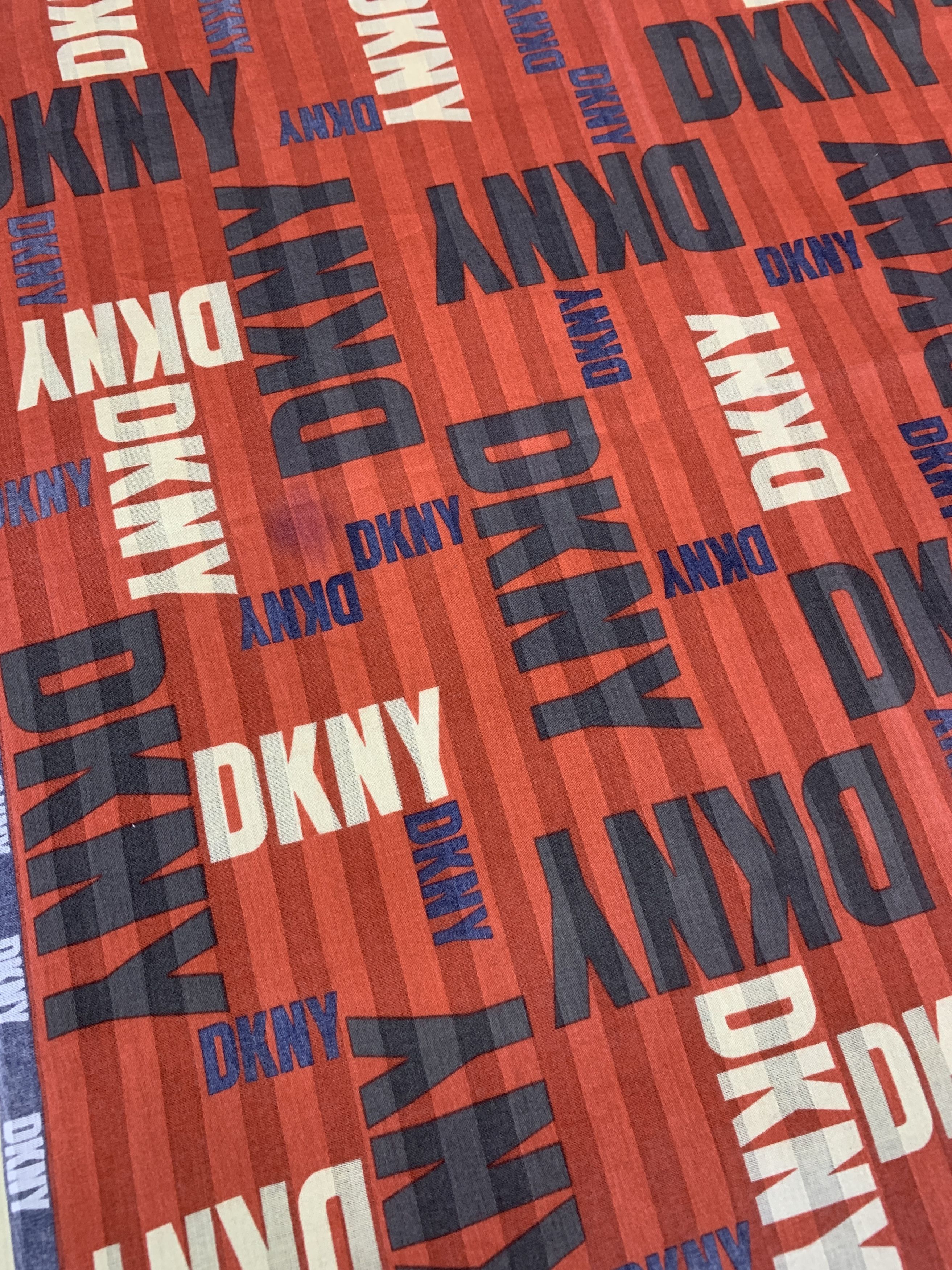 DKNY × Vintage Vintage DKNY Monogram Scarf Handkerchief - HKA971 Size ONE SIZE - 4 Thumbnail