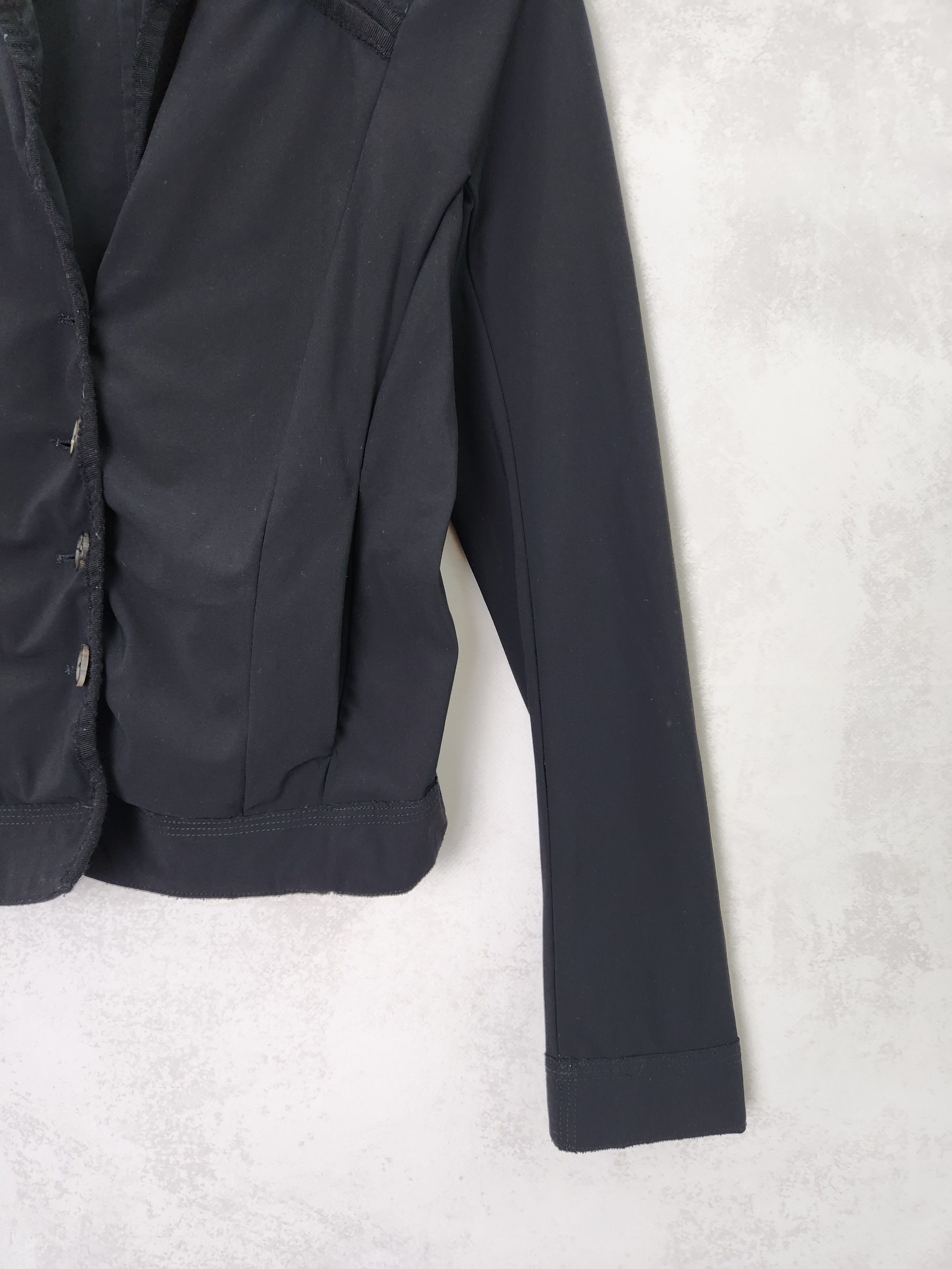 Marithe + Francois Girbaud Marithe Francois Girbaud nylon button ups black blazer Size S / US 4 / IT 40 - 3 Thumbnail