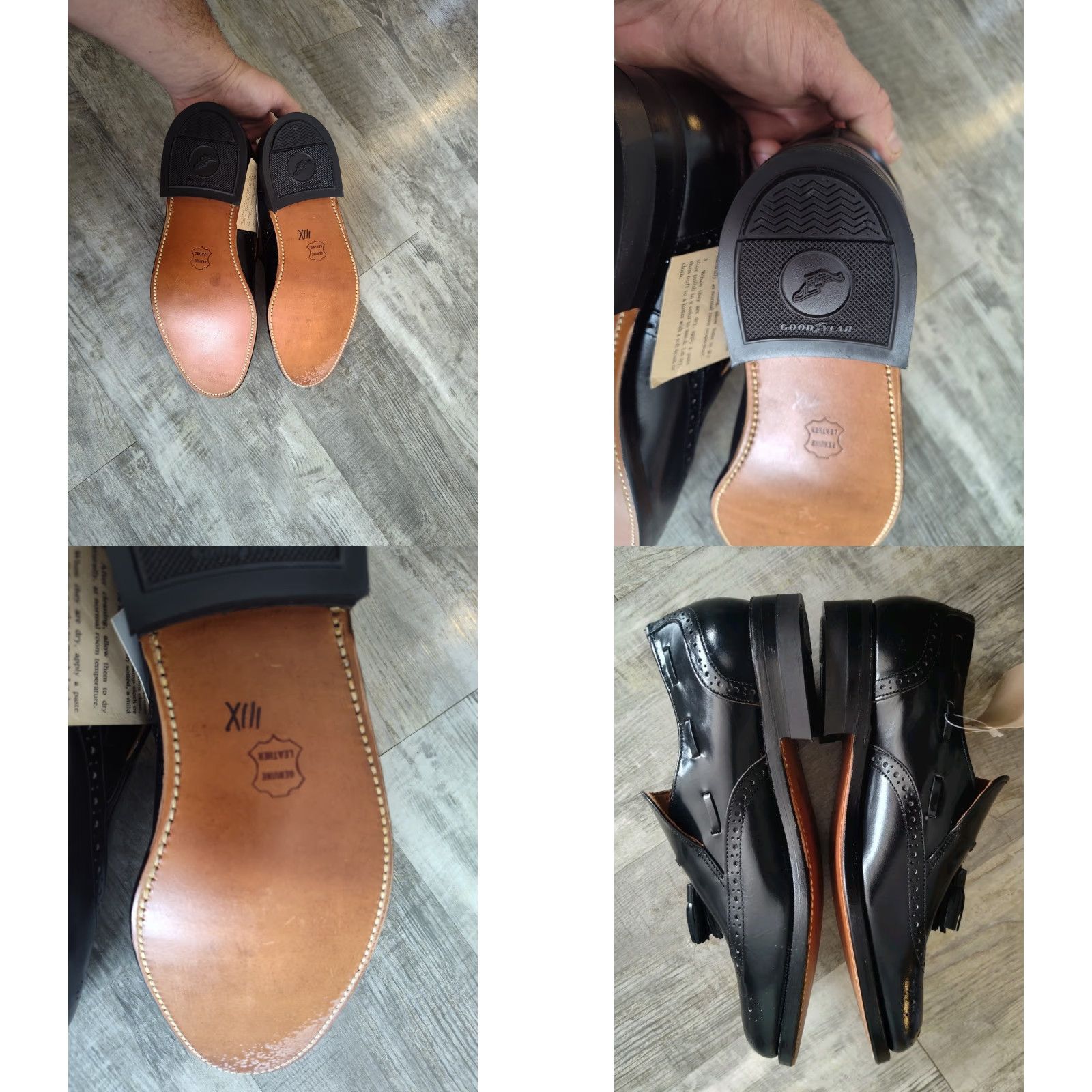 Imperial VINTAGE Mason Executive Imperial Men’s Dress Shoes Brogue Loafers Tasseled Full Brogue 70s Black Size 7 Mens Size US 7 / EU 40 - 8 Thumbnail