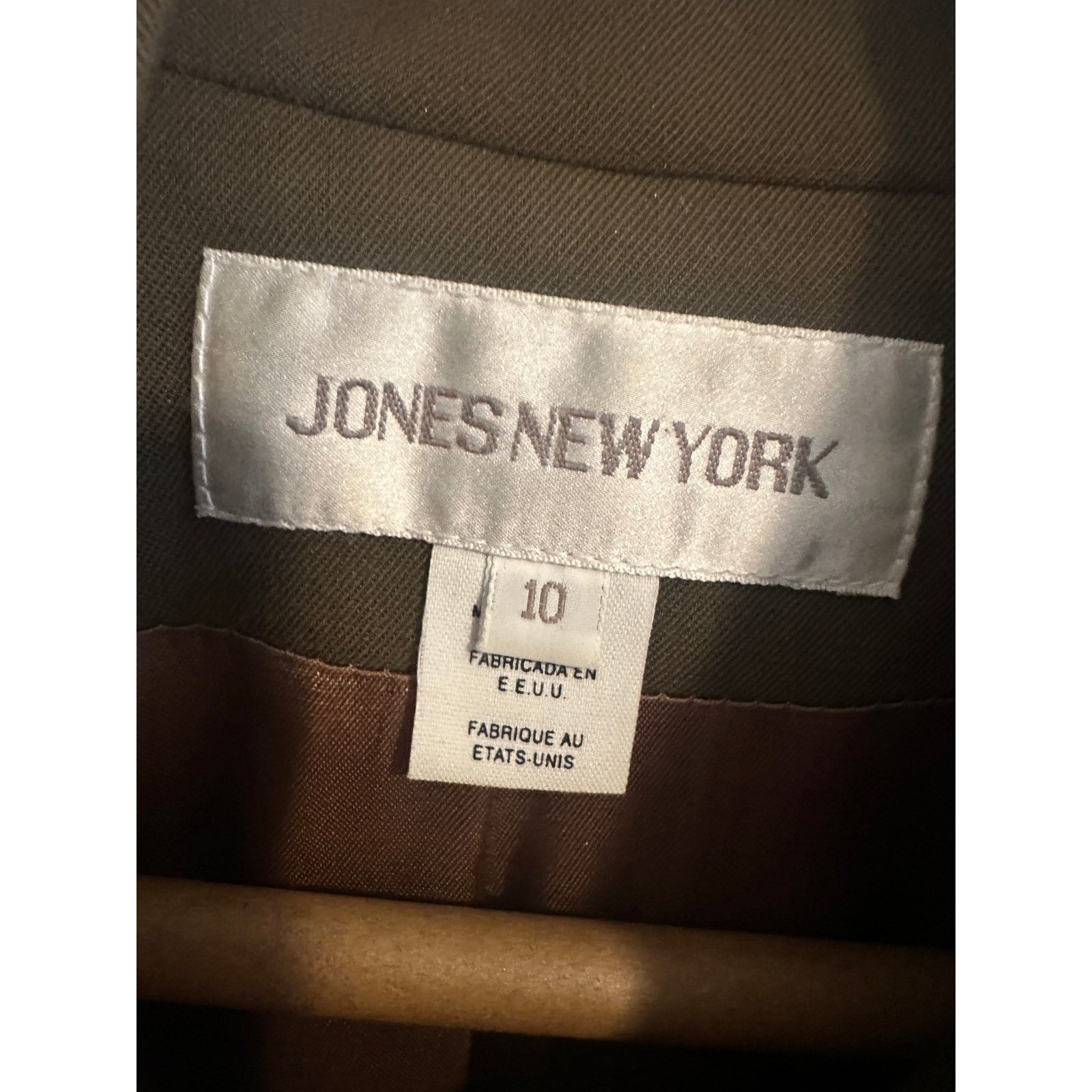 Jones New York Jones New York Brown Gold Button Long Sleeve Collar Blazer Size L / US 10 / IT 46 - 11 Thumbnail