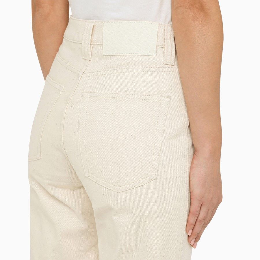 Sunnei o1d2blof1024 Cotton Jeans In Beige Size 28" / US 6 / IT 42 - 5 Thumbnail