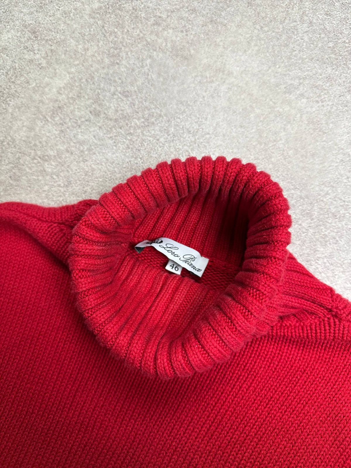 Loro Piana Vintage Loro Piana Red Turtleneck Knit Sweater Rare S Size US S / EU 44-46 / 1 - 3 Thumbnail
