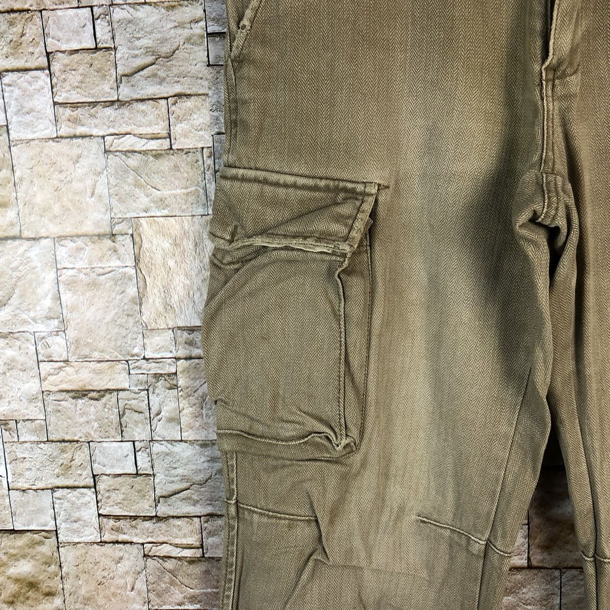 Japanese Brand Think Pink faded Cargo utility Multipocket Pants #A1160 Size US 29 - 9 Thumbnail