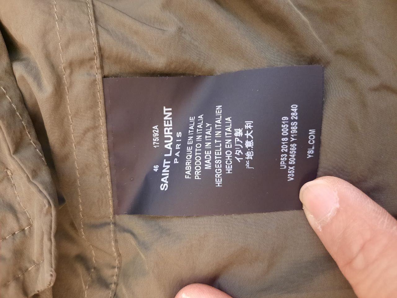 Saint Laurent Paris Old Bond Street Windbreaker Hooded Vintage Parka Size US S / EU 44-46 / 1 - 10 Thumbnail