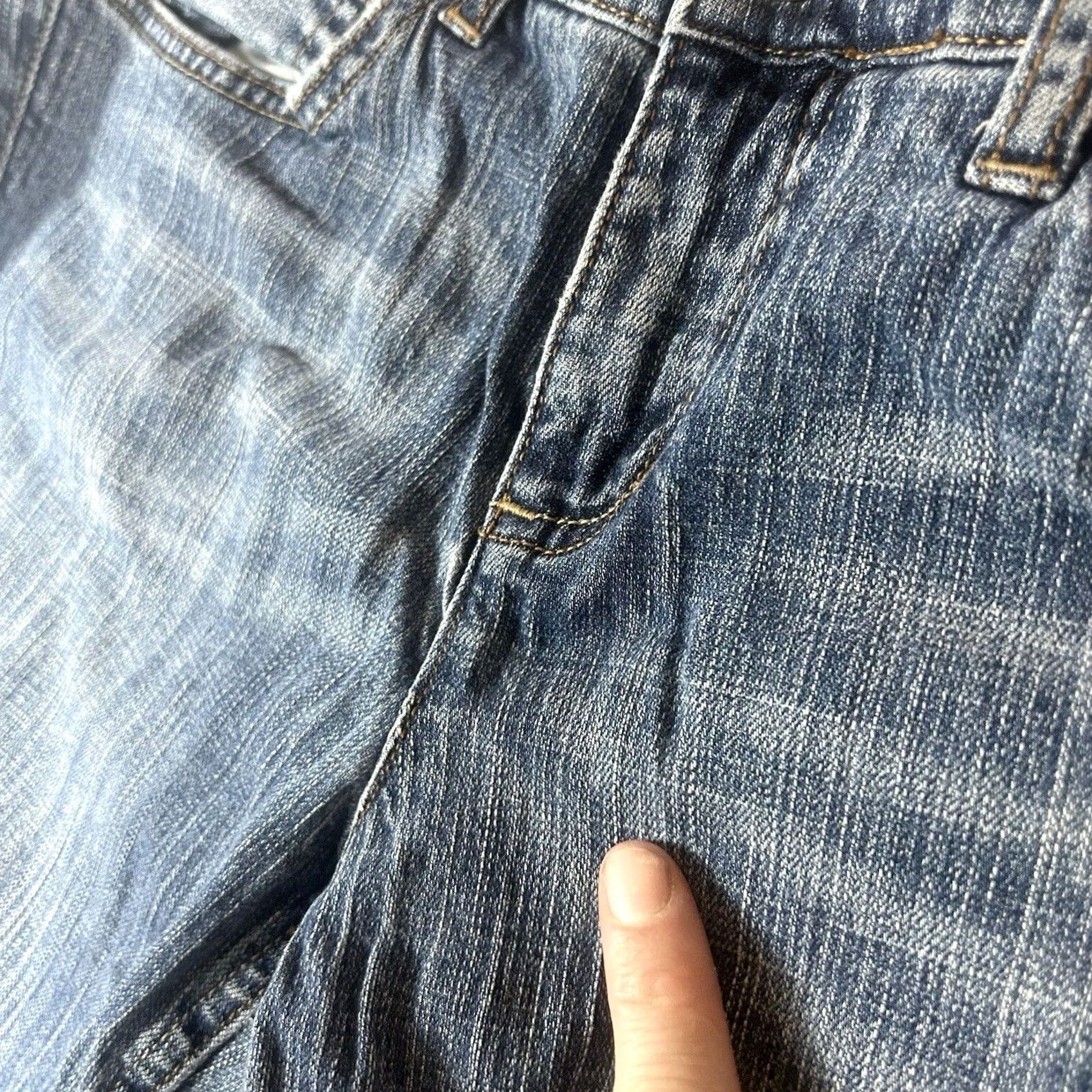 Tommy Hilfiger Tommy Hilfiger Jeans Bootcut Denim Blue 12 Womens Regular Mid Rise Comfort Pockets Zipper Logo Button Size 34" / US 12 / IT 48 - 2 Thumbnail
