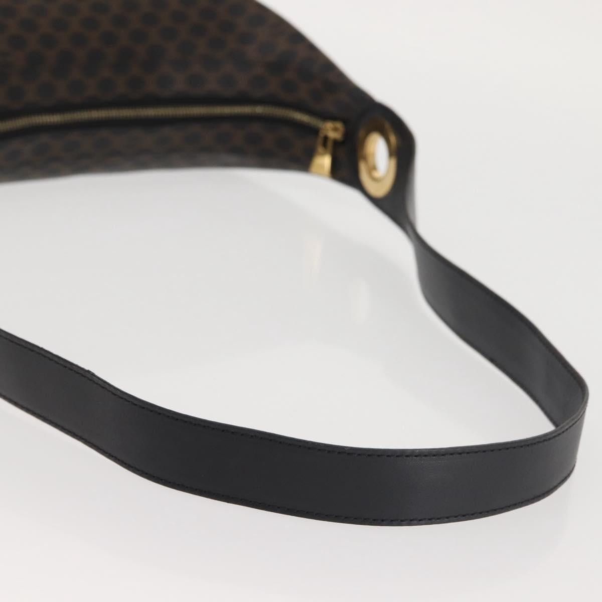 Celine CELINE Macadam Canvas Shoulder Bag Pvc Leather Black Gold Size ONE SIZE - 7 Thumbnail