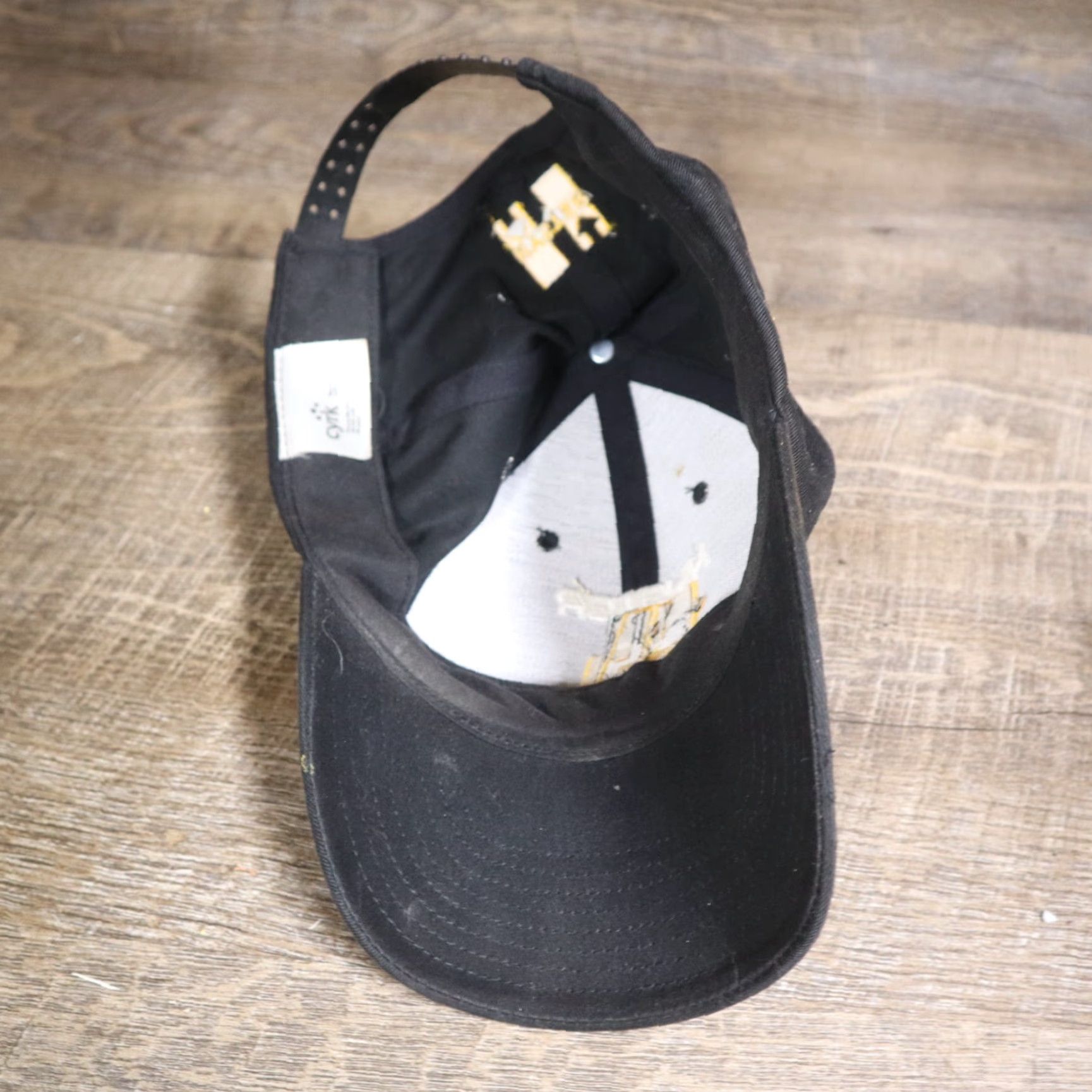 Spell VINTAGE Cyrk Black Snapback Hat Forklift Spell Out Logo 1990s Mens Adjustable Cap Size ONE SIZE - 6 Thumbnail